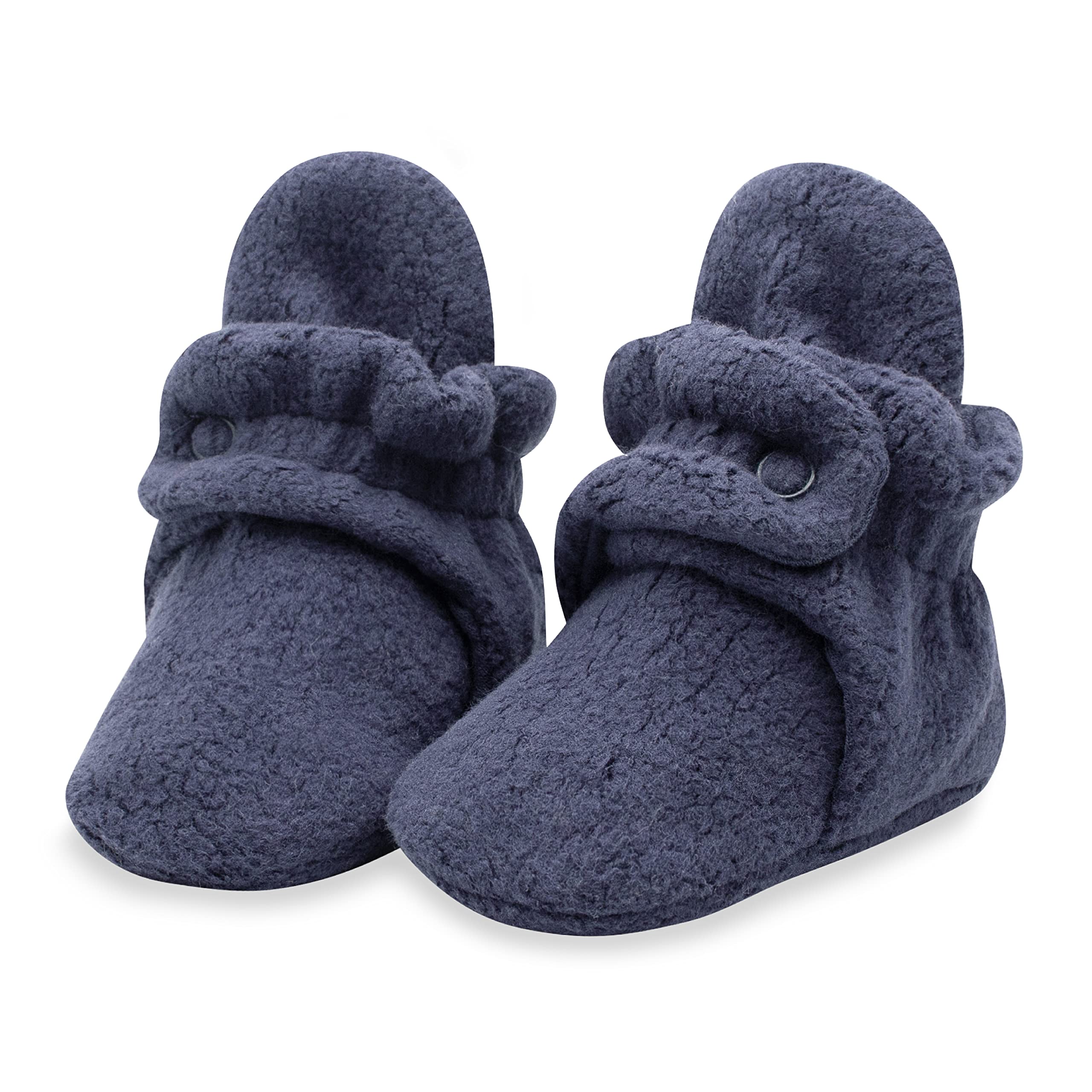 ZutanoUnisex Fleece Baby Booties, Two Snap Closure, Newborn to 24 Months