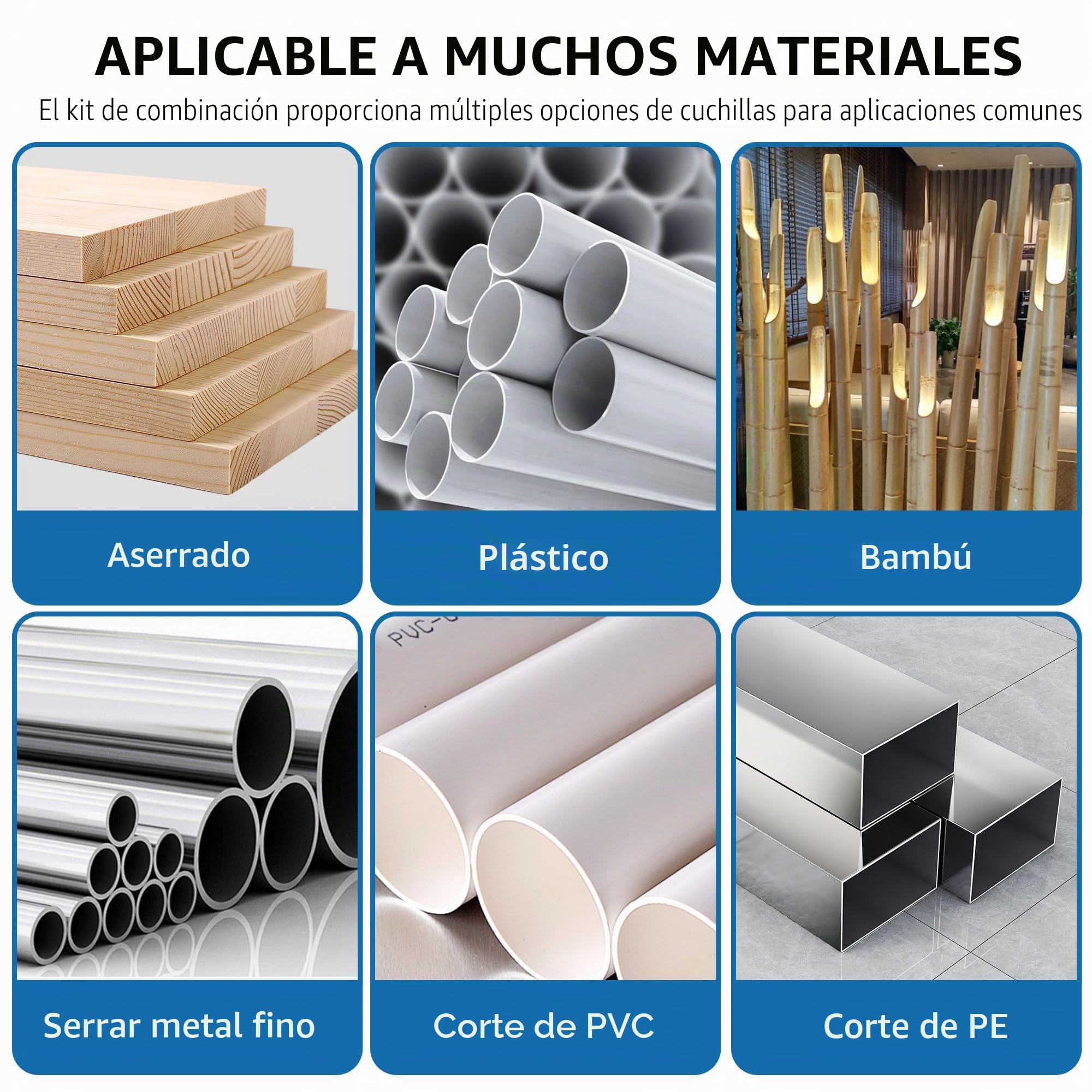 40 Profesional Hojas De Sierra De Calar Basic，8 modelos Accesorios Sierra De Calar，Vástago en T hojas de Sierra de Calar Con caja de plástico portátil，Ideal para madera, plástico y metal