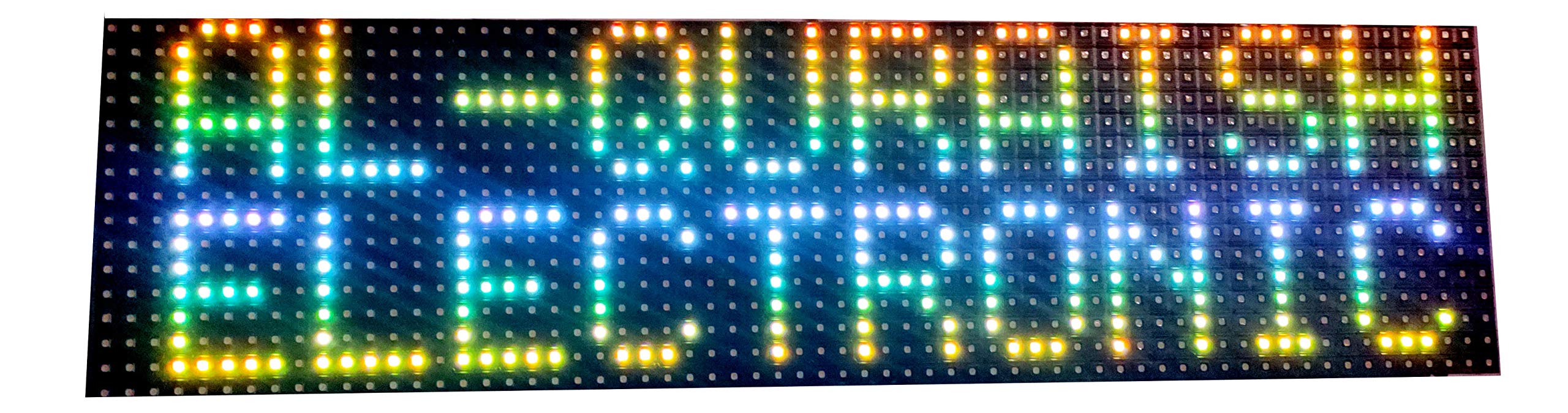 AL-QURAISH P10 Led Running/Scrolling Programable Text Message Display Board WI-FI (RGB, 7 INCH. 25 INCH. BOTH SIDE)