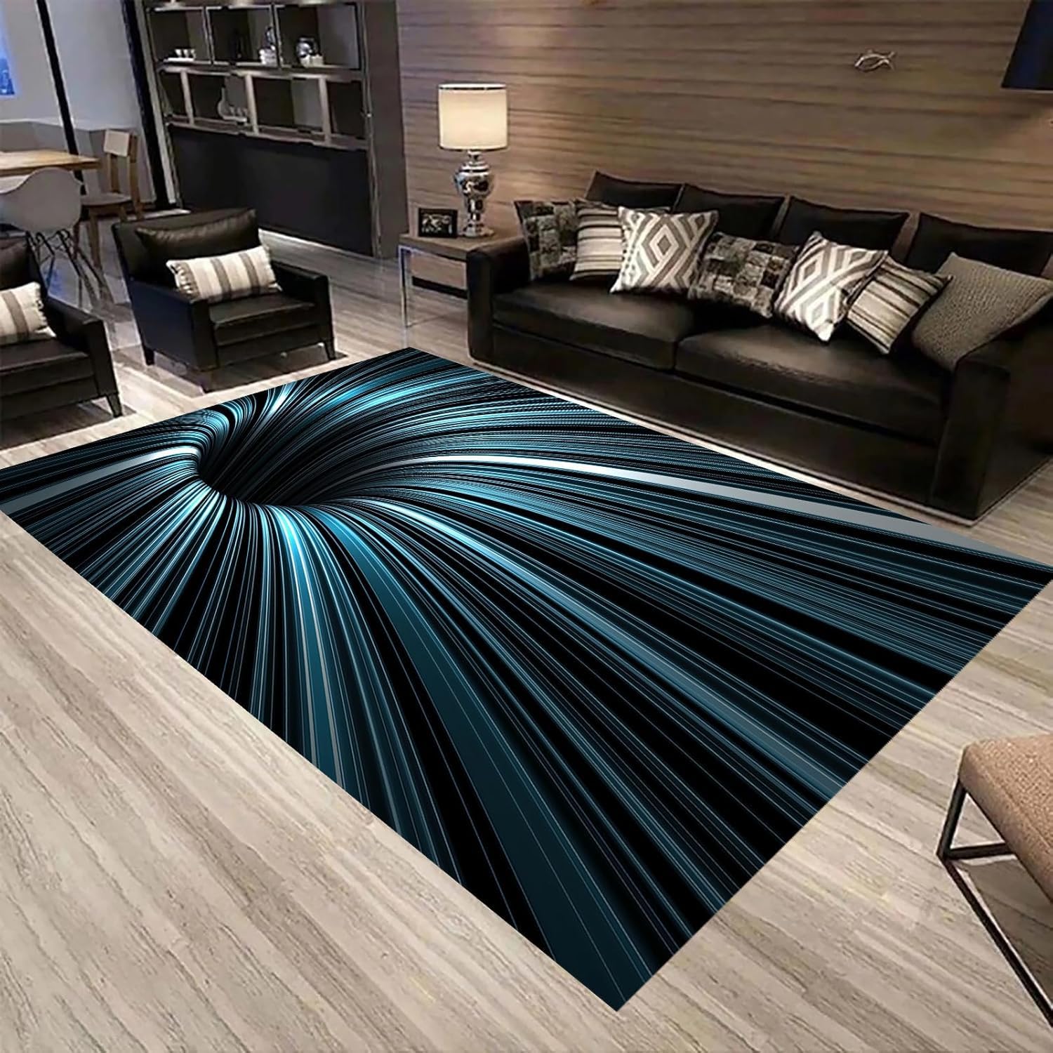 Tapis de bureau moderne abstrait 120 x 160 cm pour embellir votre coin salon