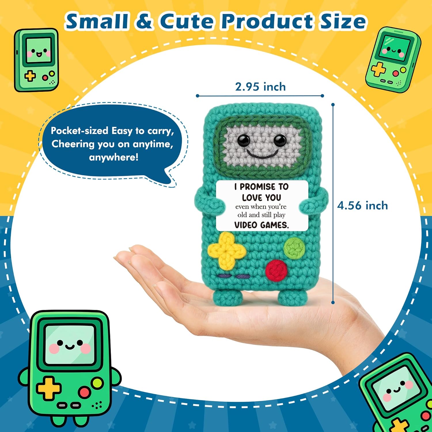 Bride and Groom Engagement Gift 2026, Happy Marriage Gifts for Couple, Gift for Wedding Shower, Newlywed Mr and Mrs, I Love You Gifts for Boyfriend Girlfriend, Positive Crochet Present - Image 2