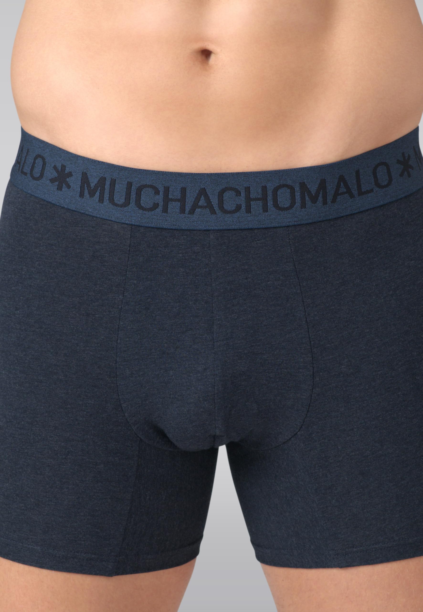 Muchachomalo Calzoncillos para Hombre, Ropa Interior Lisa de Algodón para Hombre, Pack de 3 Unidades, Bóxers Lisos de Corte Clásico con Cintura Elástica
