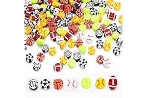 100Pcs Sports Ball Beads for Jewelry Making