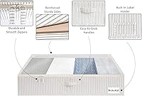 Vista 3 de StorageWorks Paquete de 2 cajas de almacenamiento decorativas con 2 cajas de almacenamiento debajo de la cama