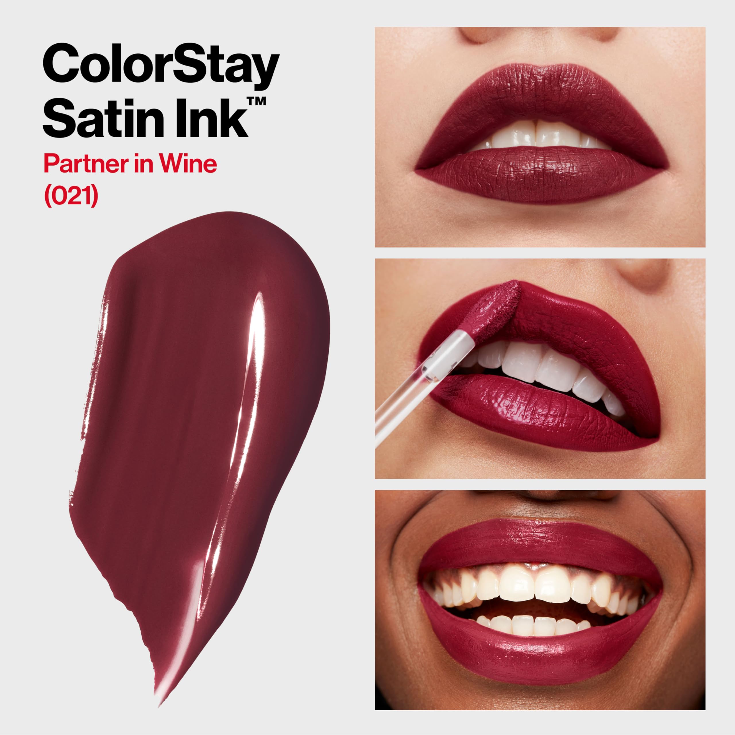 Revlon Colorstay Satin Ink Long Lasting Lipstick Up to 16H with Moisturising Formula with Blackcurrant Seed Oil - Image 2