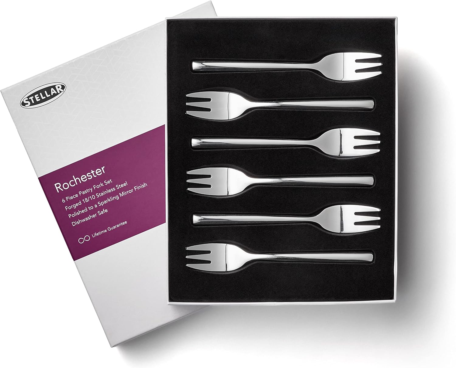 Amazon｜Stellar Rochester Set Of 6 Pastry Forks｜フォーク オンライン通販
