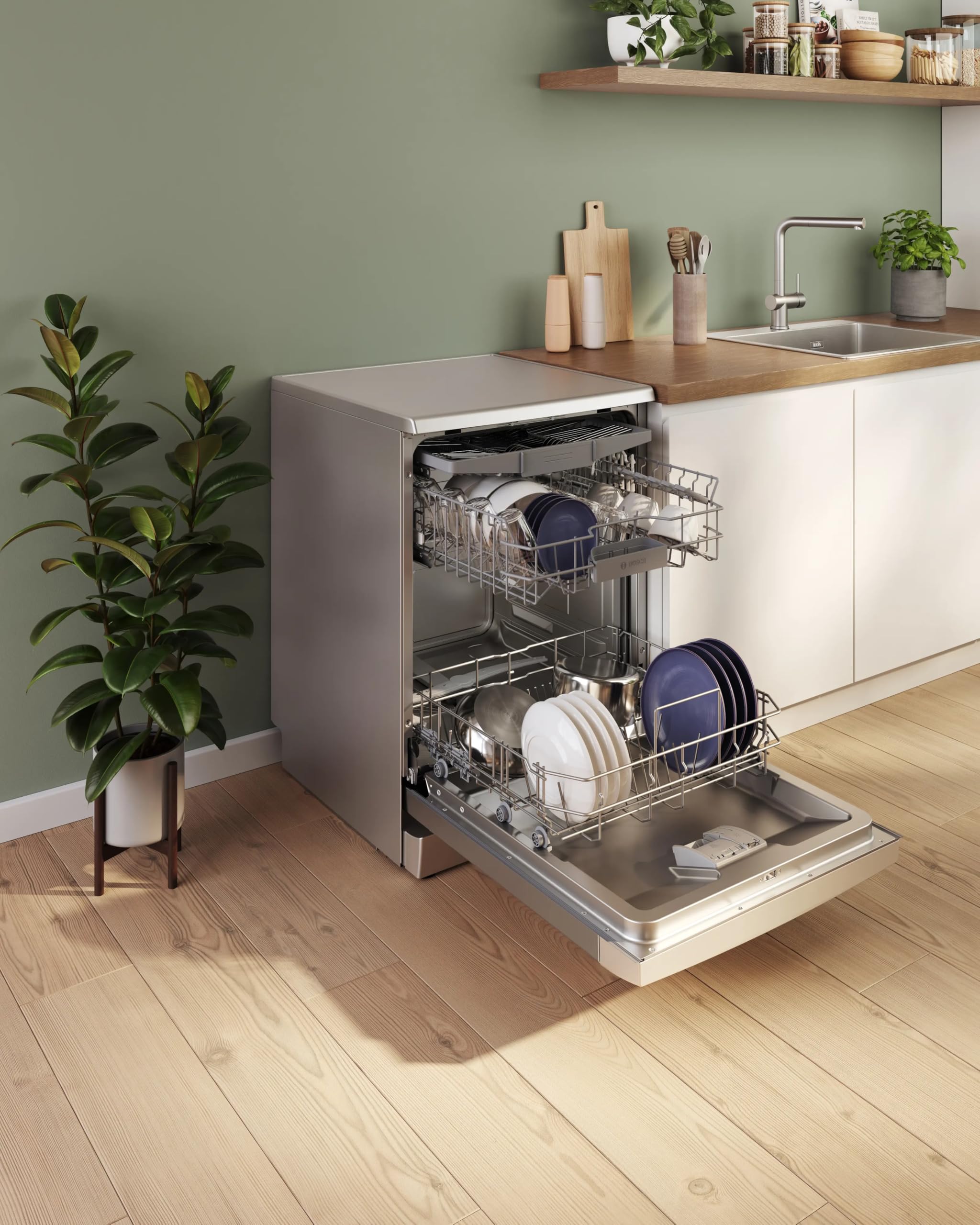 Bosch Lavastoviglie Libera Install. 14 Coperti D Wifi Inox Sms4hmi09e