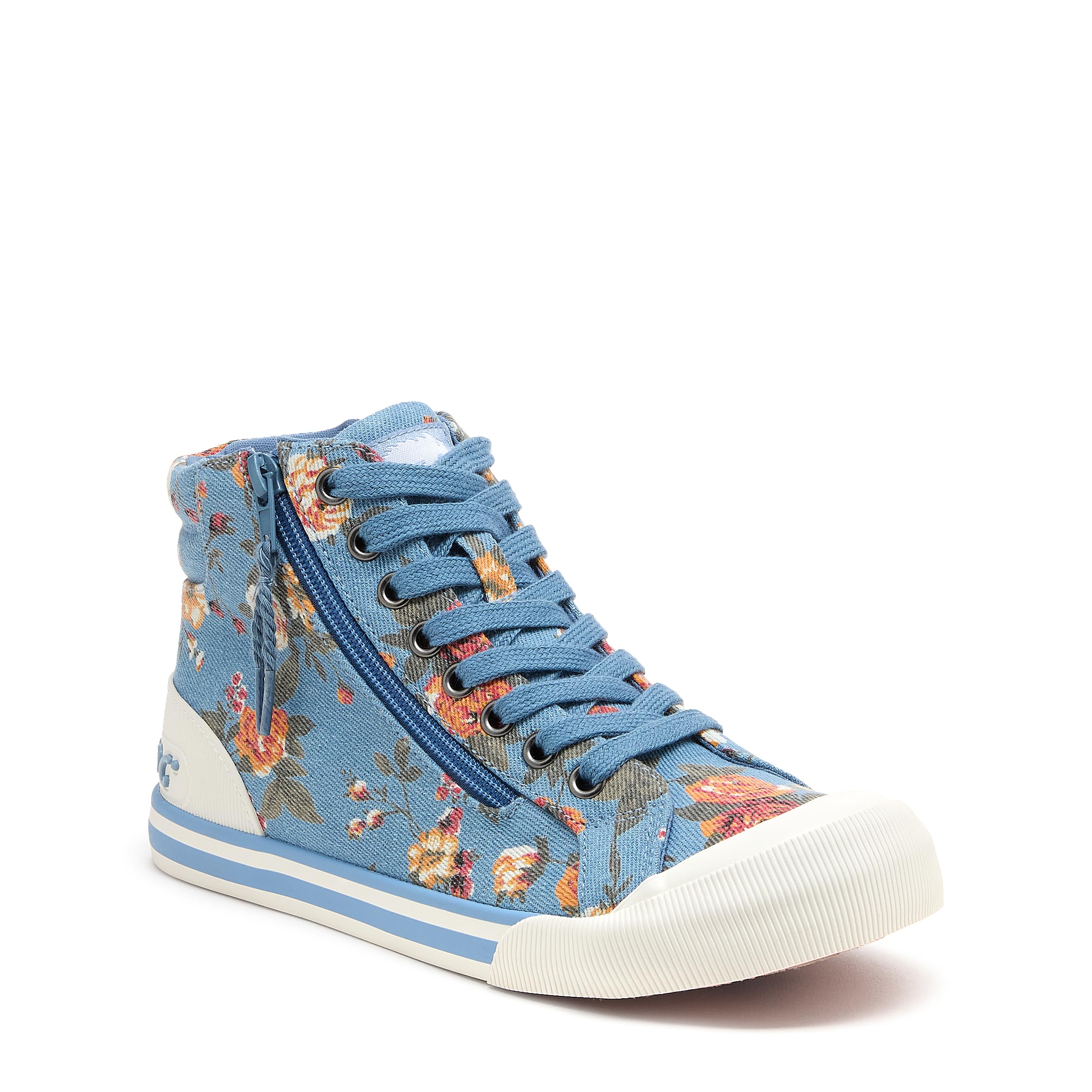 Rocket Dog Womens Jazzin Hi Sneaker, Blue, 5 UK