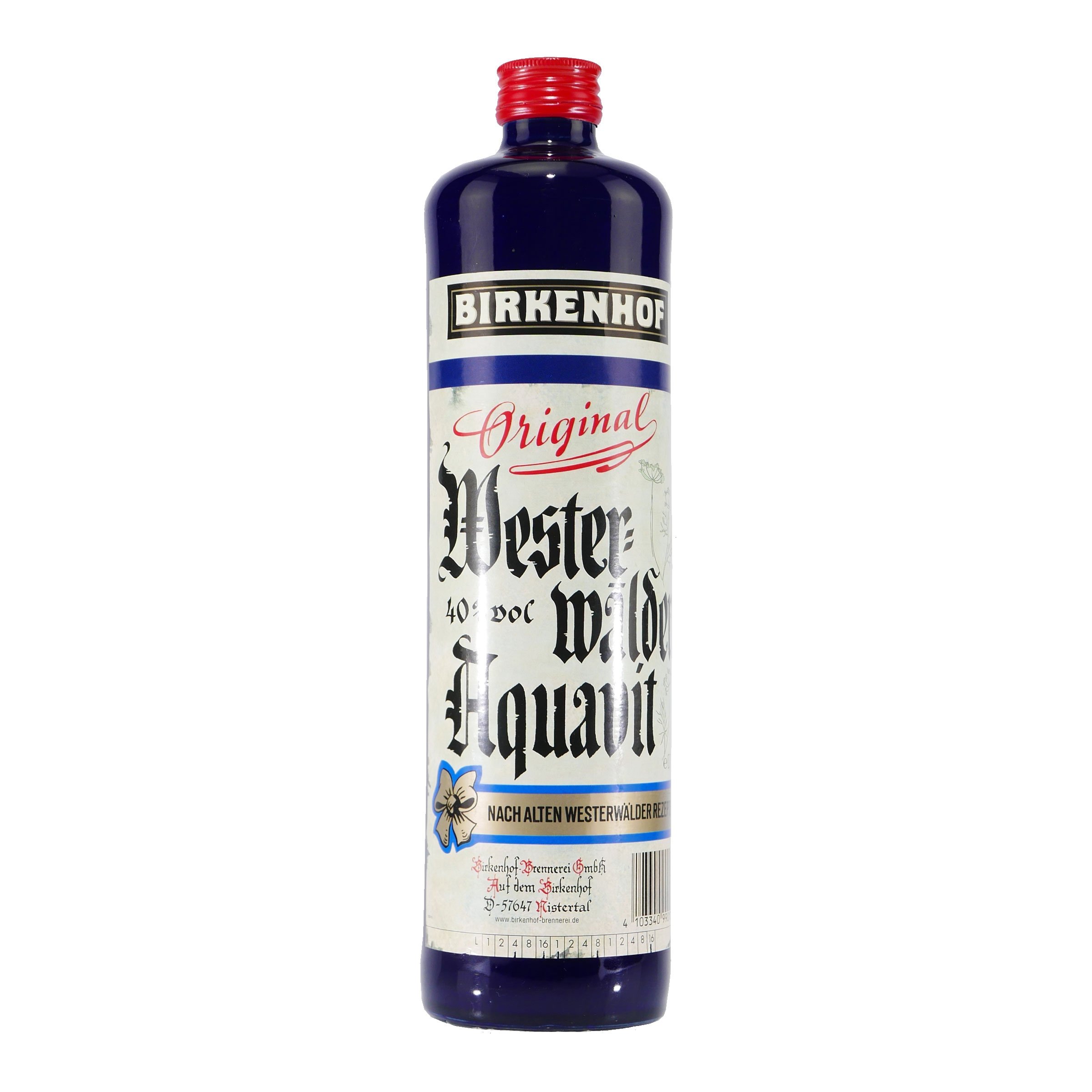 Birkenhof Westerwälder Aquavit mit Geschenk-Holzkiste