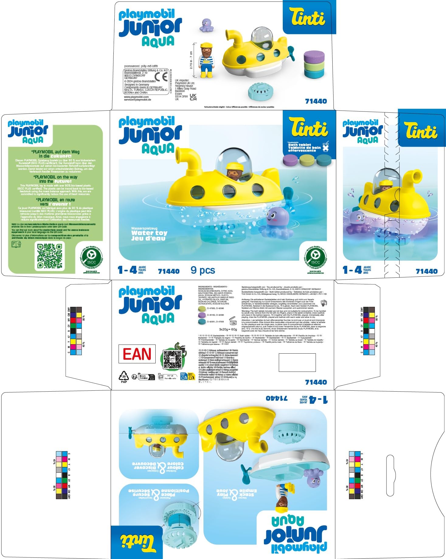 Amazon.co.jp: PLAYMOBIL ジュニアアクア&ティンティ 71440 カラフルな