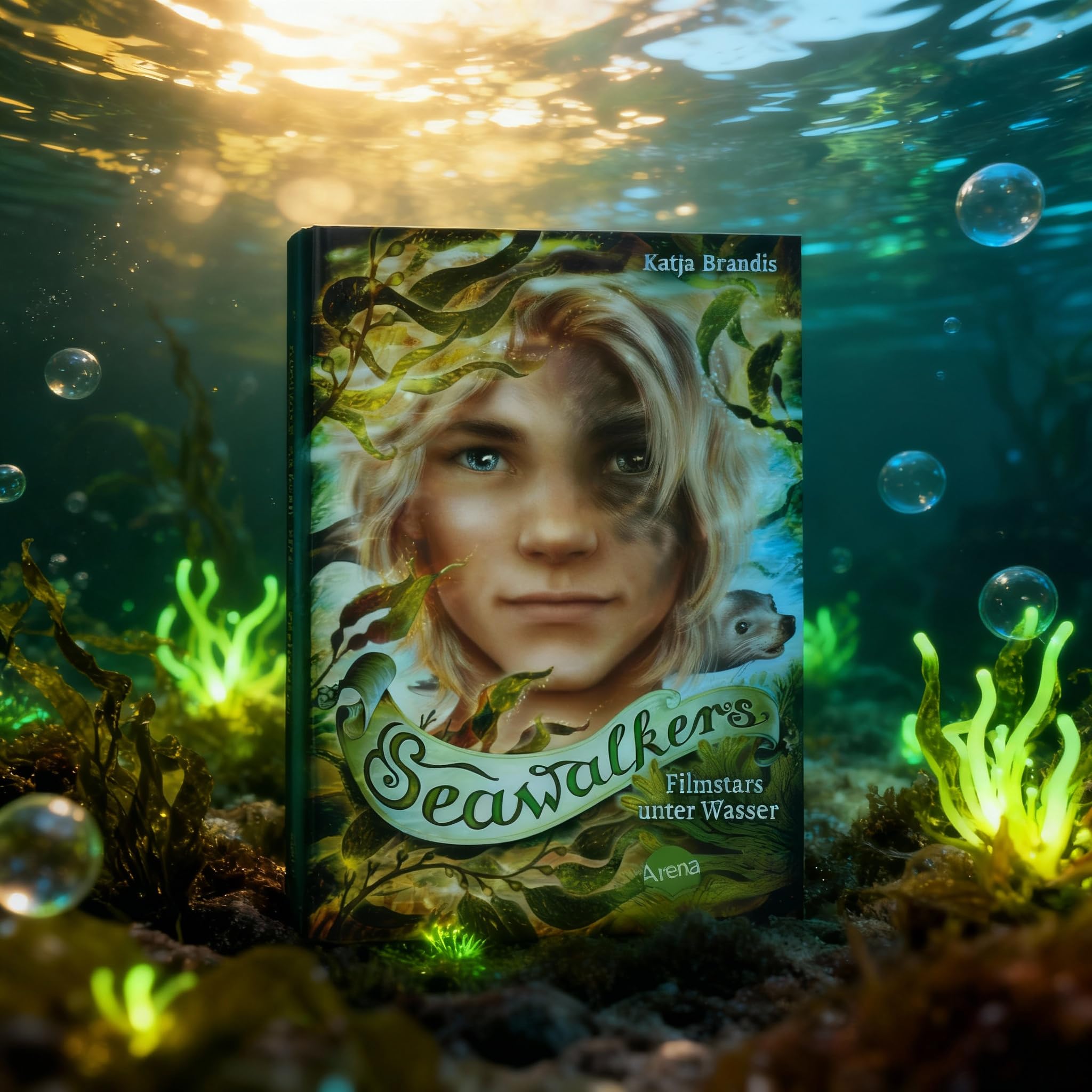 Seawalkers Bücher Set Band 1–6 - Fantasy Kinderbuch Bestseller-Reihe - Sammelband Bücher für Kinder ab 10 - inkl. exklusiver Beigabe: Seawalkers Aufkleber & Woodwalkers 2 Wackel-Lesezeichen