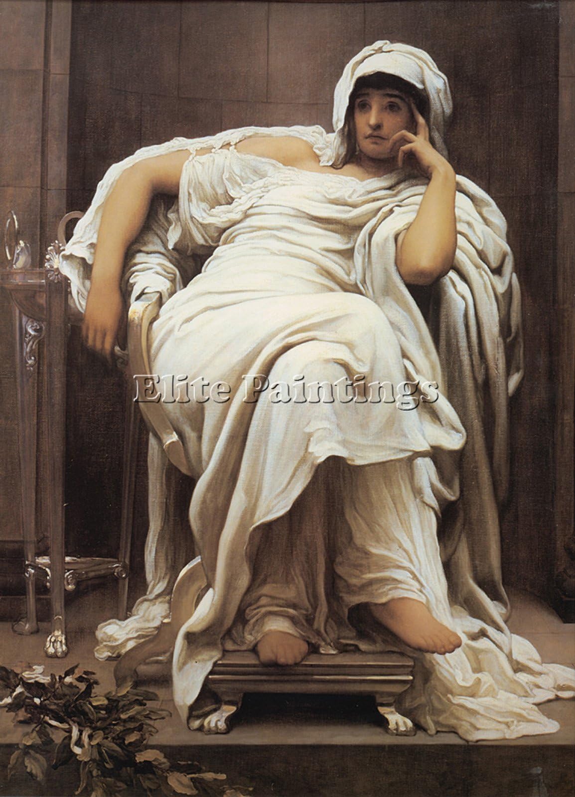 LORD FREDERICK LEIGHTON LEIGHTON FATICIDA ARTIST PAINTING OIL CANVAS REPRO ART 36x24inch HIGH QUALITY