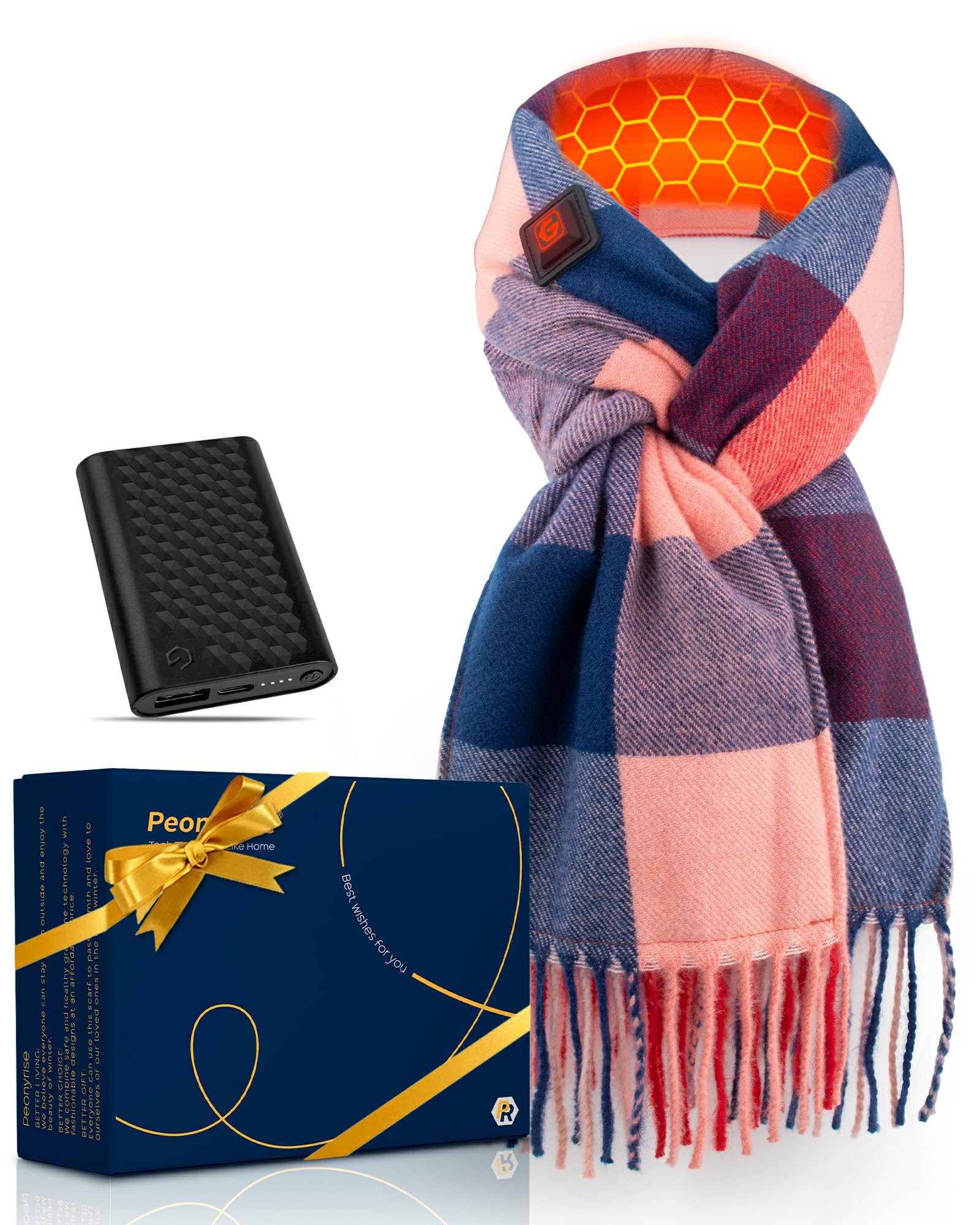 Heated Scarf with 6000mAh Battery Pack
