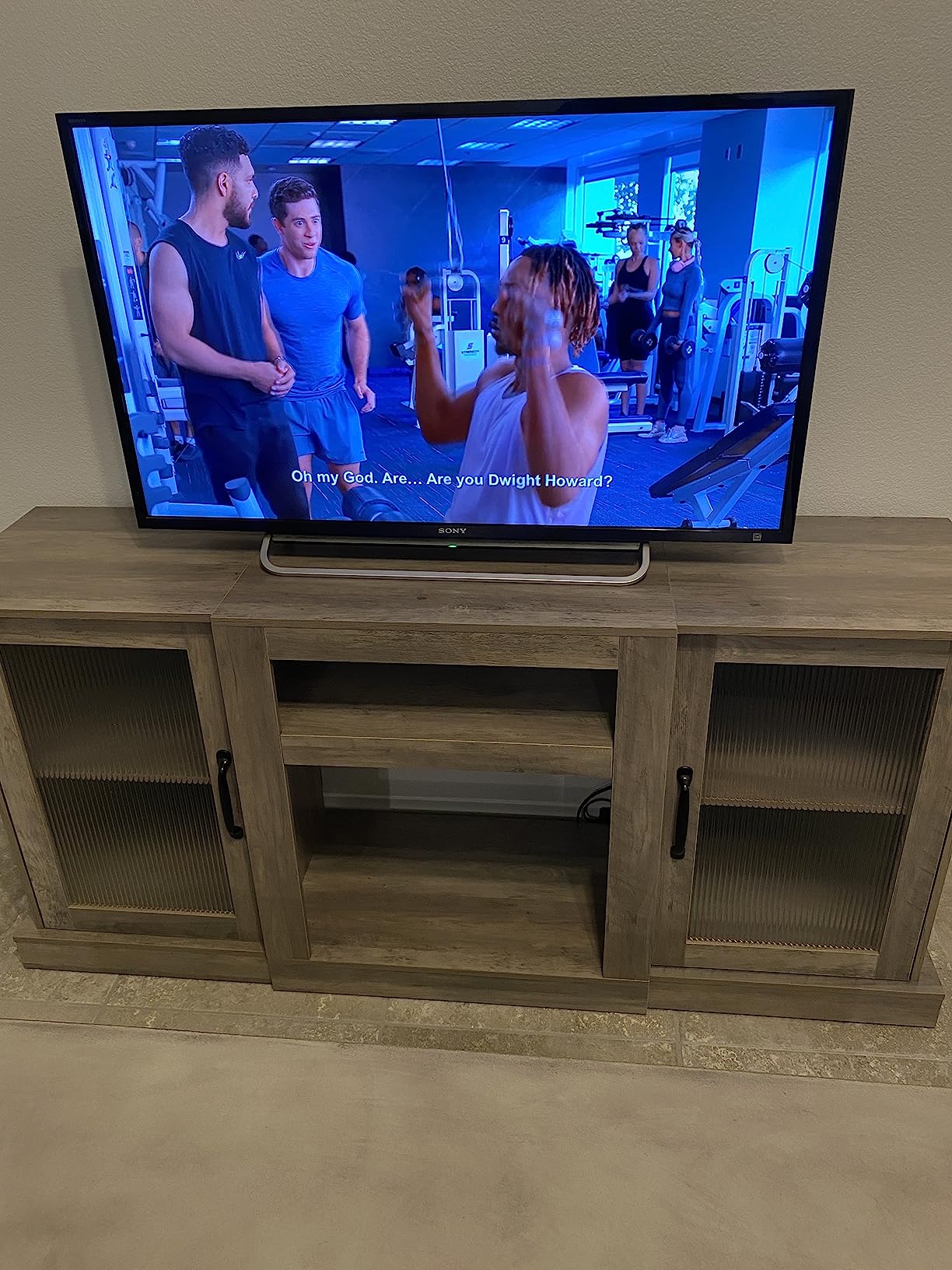 42/mo Finance WLIVE Fireplace TV Stand for 65" TV, Entertainment