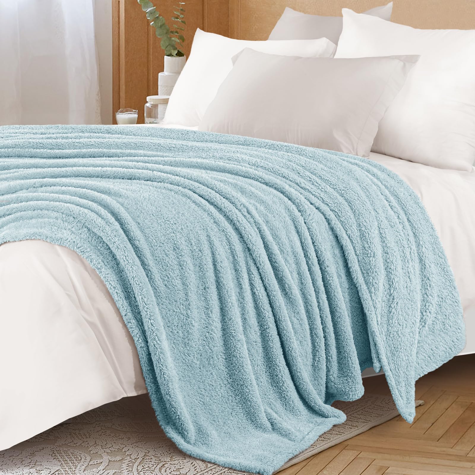 Couverture Polaire Plaid Camel 130x150 Cm - Douce, Chaude - Pour Canapé Ou Lit - Toutes Saisons - 9