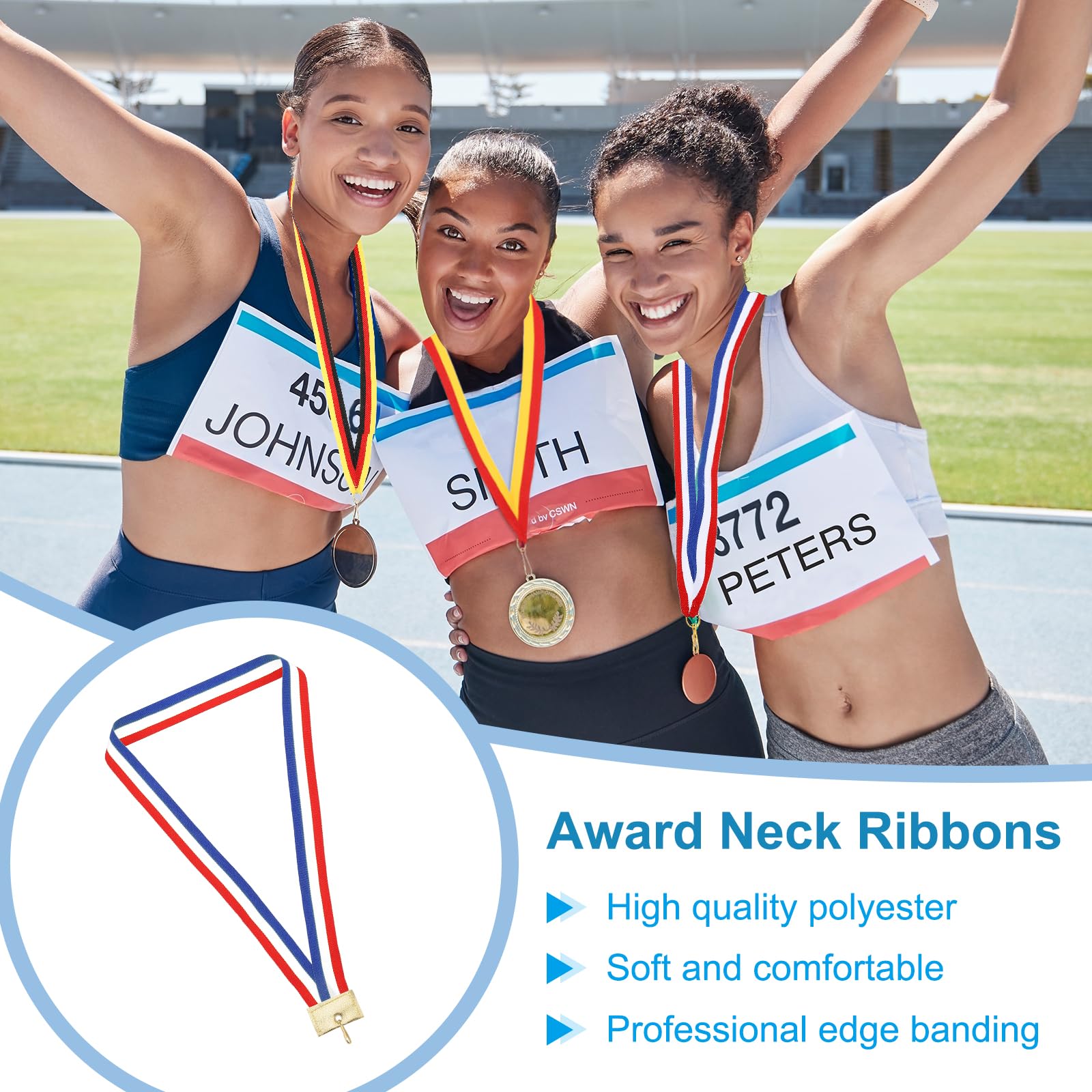 PATIKIL Award Neck Ribbons with Snap Clips - Image 3