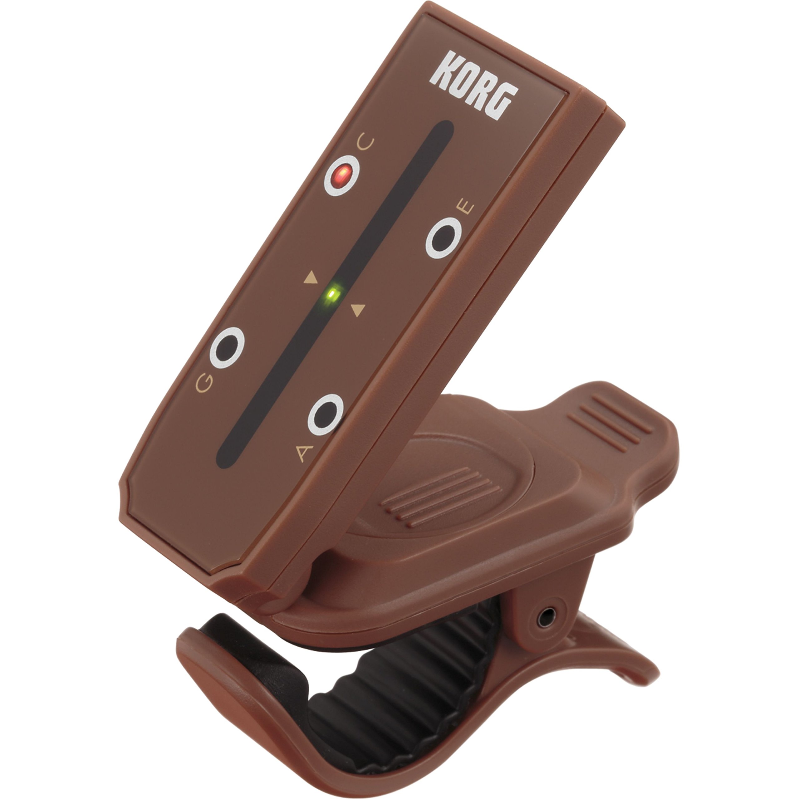 MiniPitch compact Clip-on Ukulele Tuner - Brown