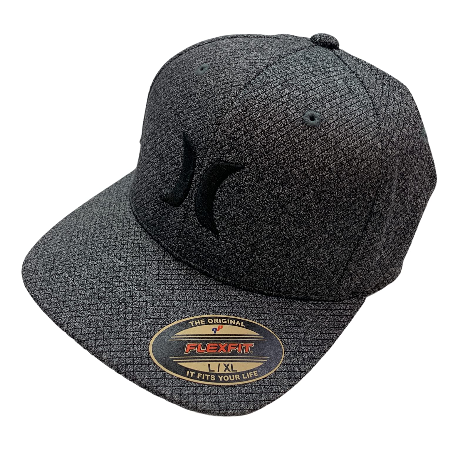 HurleyAdult Flexfit Stretch Fashion Baseball Cap Hat (Grey, Large/X-Large, l)