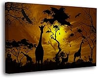 Vista 8 de SpiritualHands Máscaras africanas - Lienzo decorativo para pared, lienzo de dama africana, vibrante arte de pared africano hecho a mano