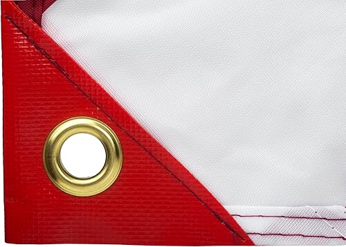 Miniatura 3 de Bandera de buceo con poste de refuerzo extraíble, 20 x 24 pulgadas para buceo, pesca submarina y apnea  Uso con flotador, boya, barco, poste