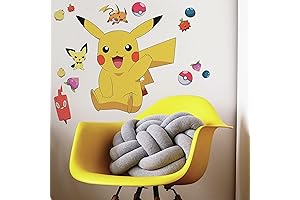 Pikachu Giant Peel and Stick Wall Decals: The Electrifying Way to Adorn Your Pokémon Paradise