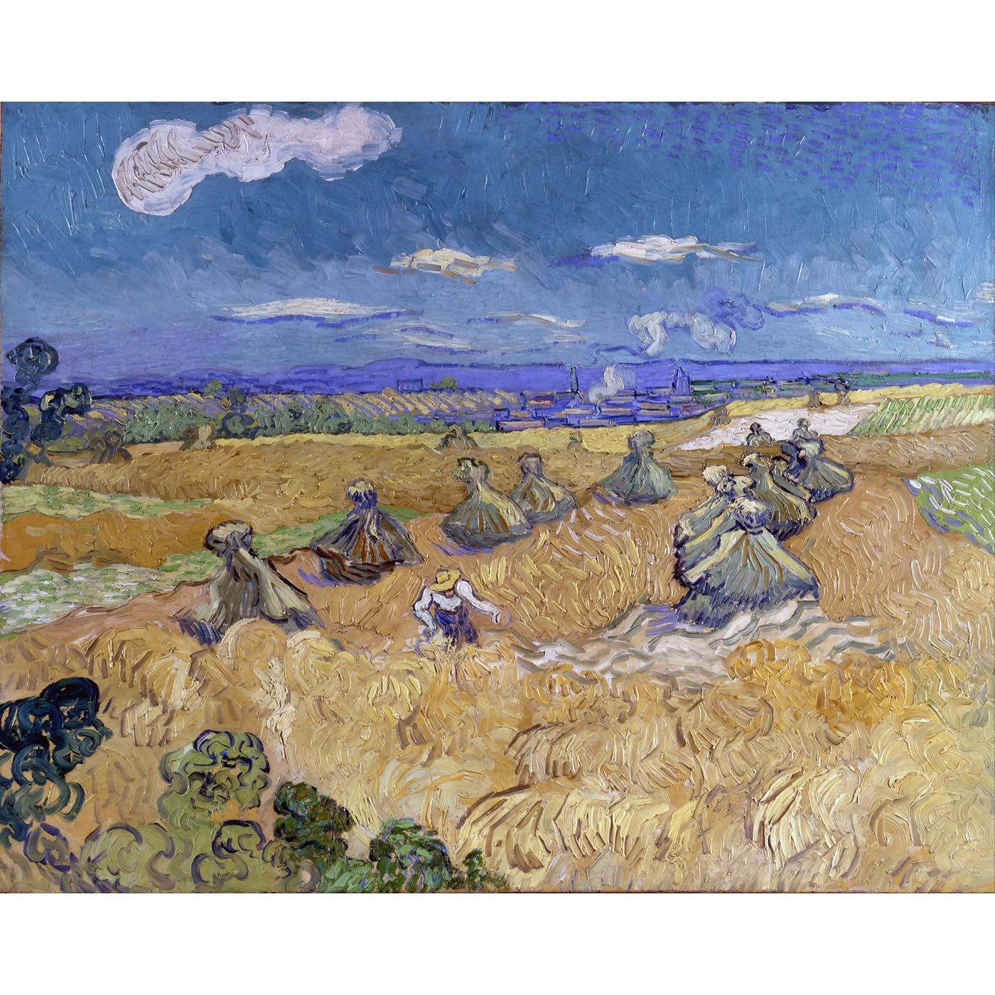 Impression toile Van Gogh décoration murale grand format Champs de blé roulée - 2