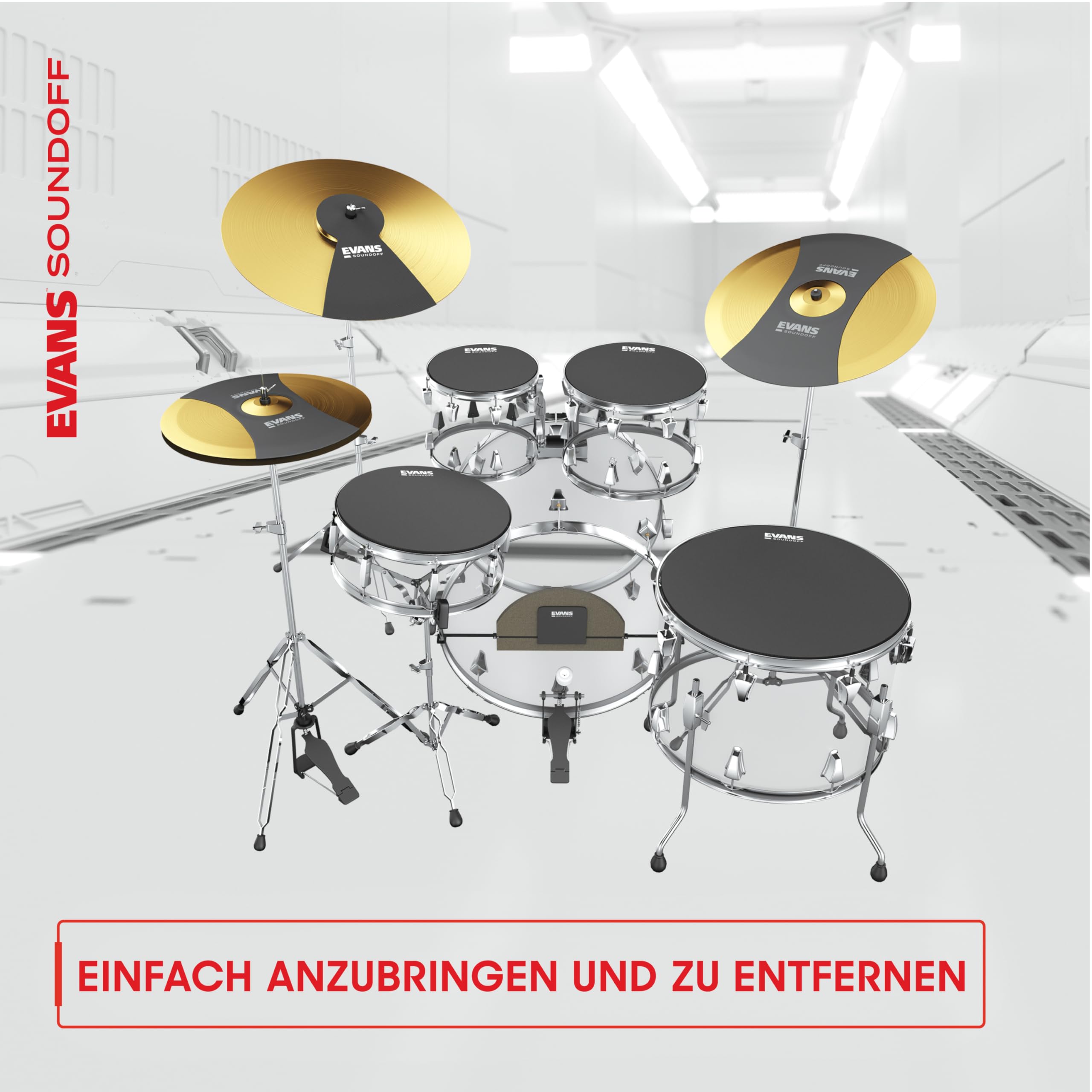 Evans Sound Off Mute Pack Rock 10,12,14,16 - Zubehör für Drums
