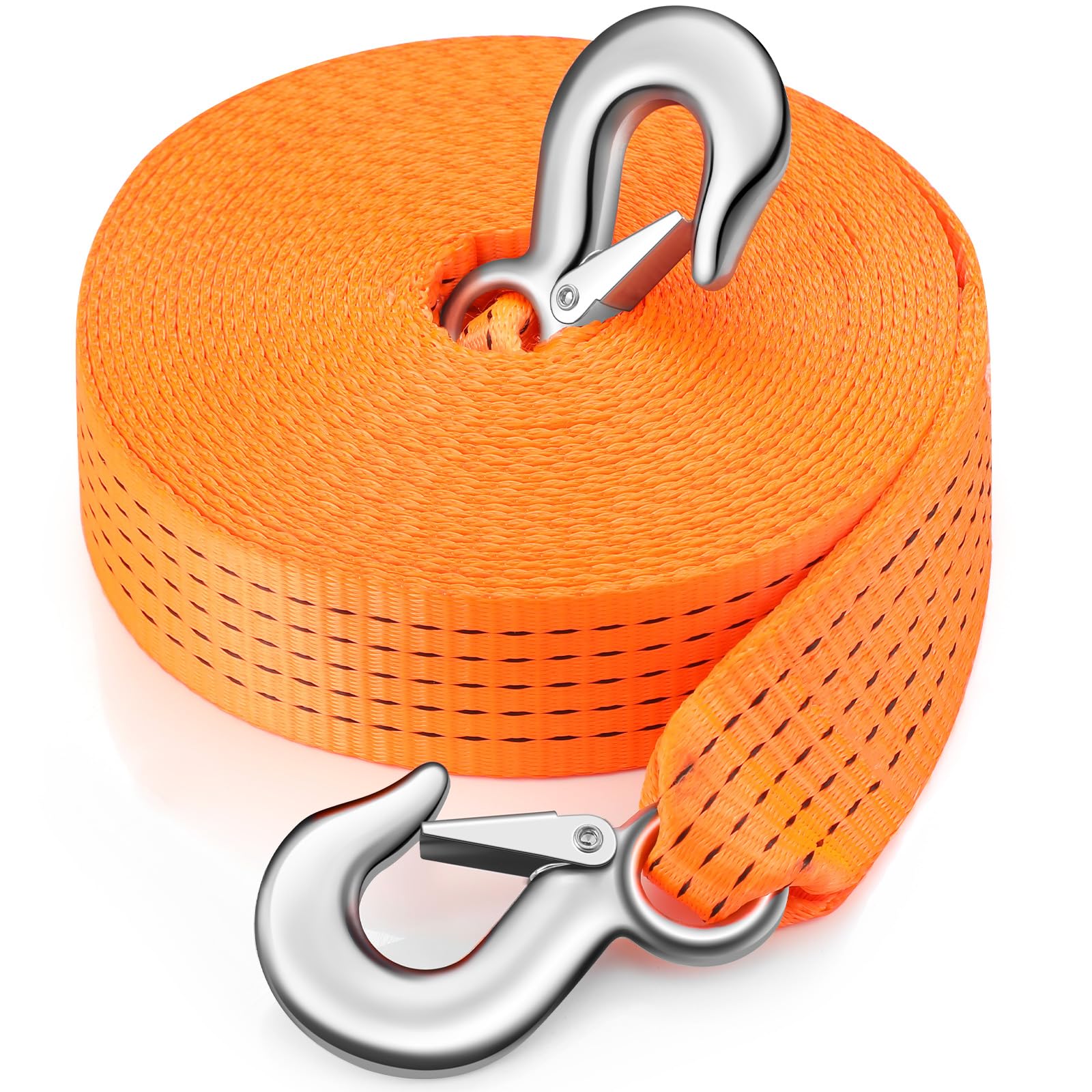 Amazon.com: Threlaco Tow Strap with Hooks 2