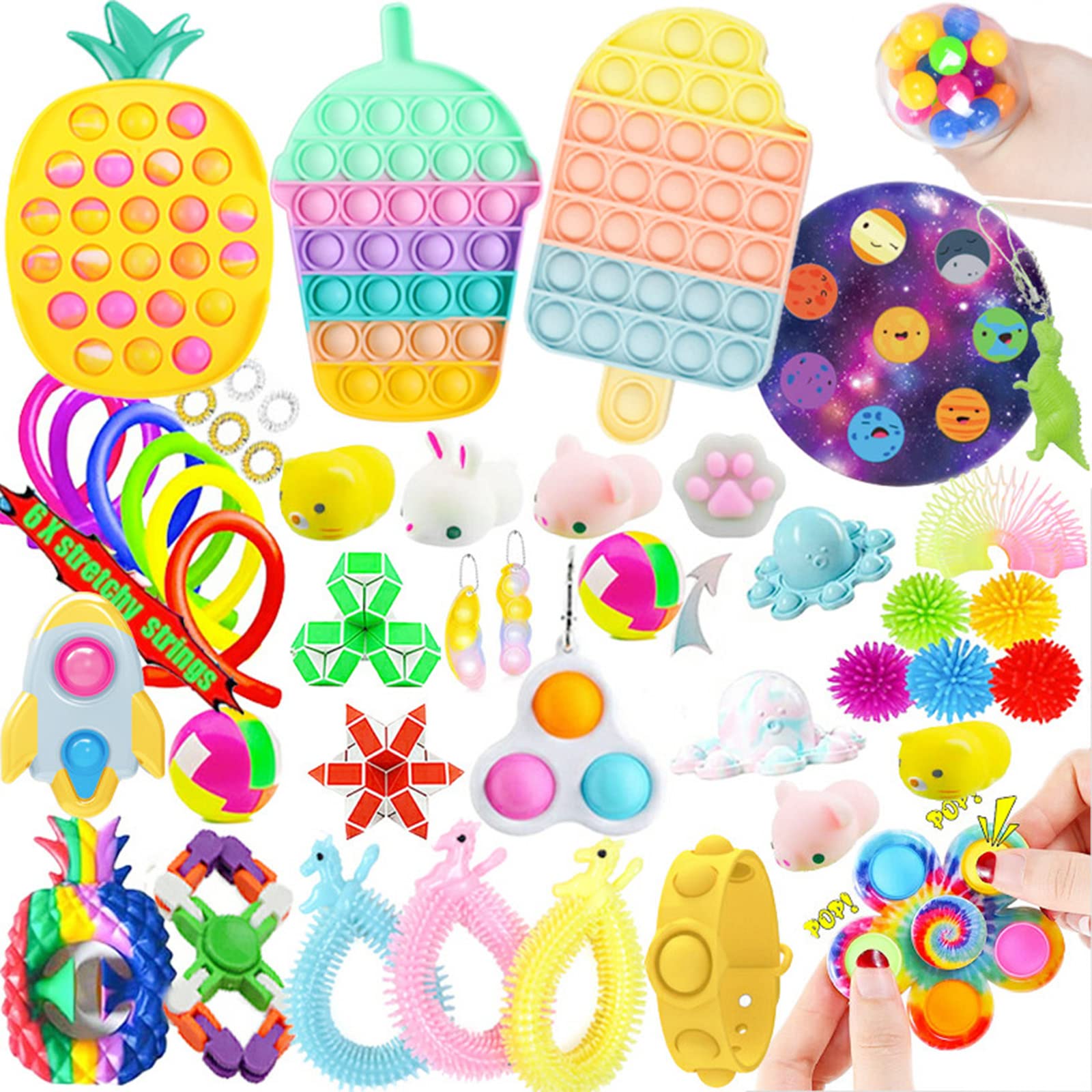 Buy 45Pcs TIK Tok Fidget Toys Pack Sensory Fidget Pack Fidget Toys Set