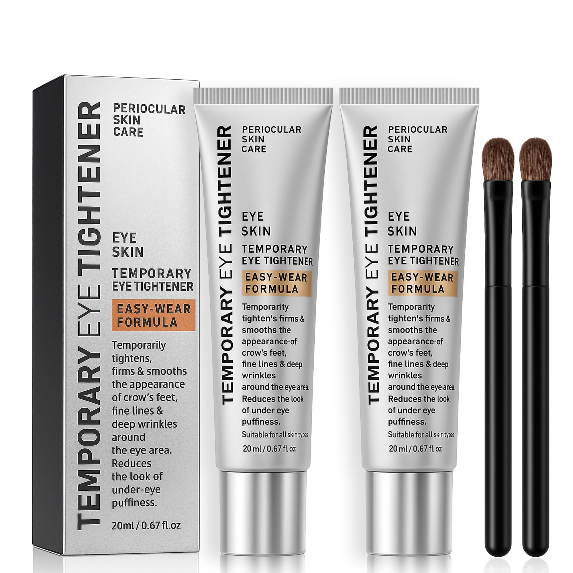 Photo 1 of ***FACTORY SEALED***Euralissea Perfection Eye Tightening Cream with Precision Brush 2PCS– Instant Firming & Lifting Eye Cream for Wrinkles, Puffiness & Fine Lines – Cooling Applicator for Smooth, Youthful Eyes***FACTORY SEALED***