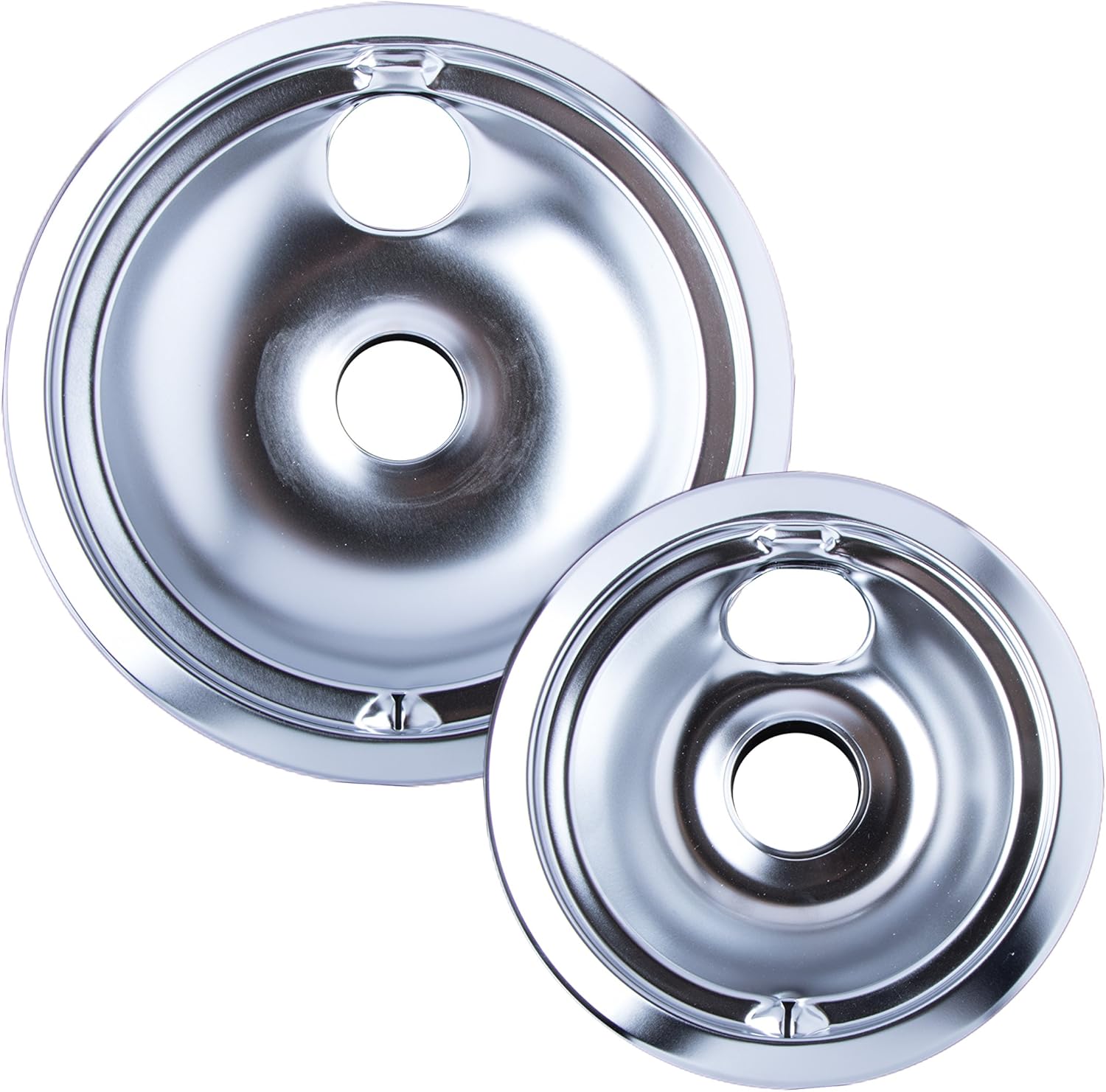 Range Kleen 119204XZ Style B Chrome 4 Pack Drip Bowls 3 Small and 1 Large