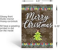 Vista 5 de Stonehouse Collection Tarjetas navideñas rústicas surtidas - 18 tarjetas de Navidad en caja y sobres