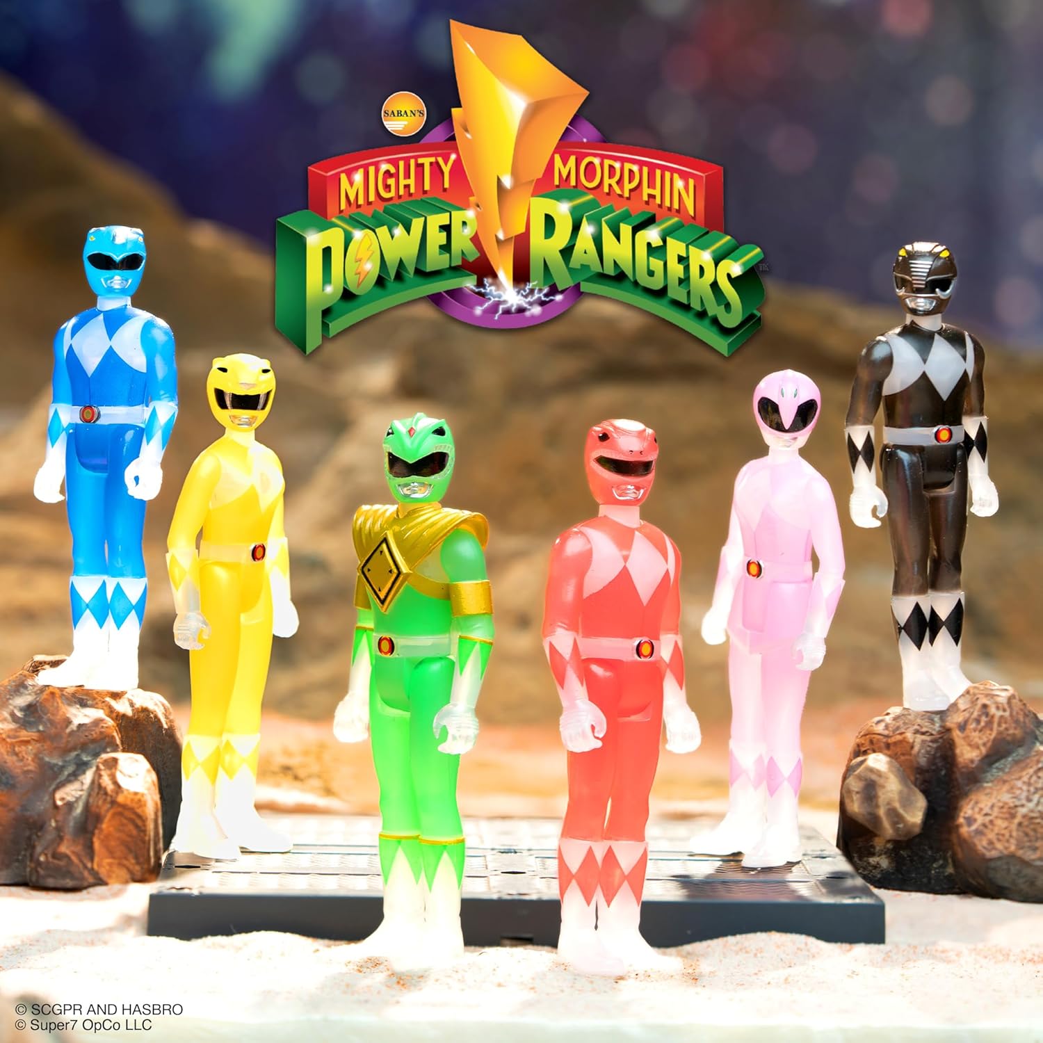 Super7 Mighty Morphin Power Rangers Blind Box Flat - (12 Pack) 3.75" Mighty Morphin Power Rangers Action Figures - Classic TV Show Collectibles and Retro Toys - Image 7