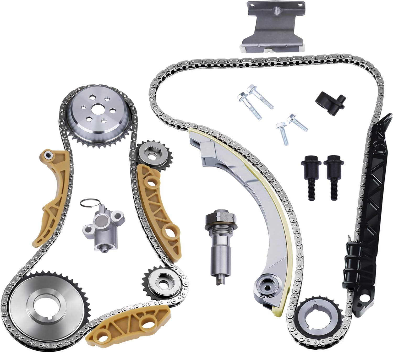 AA Ignition Engine Timing Chain Kit for 2.0L/2.2L/2.4L GM L4 Engines