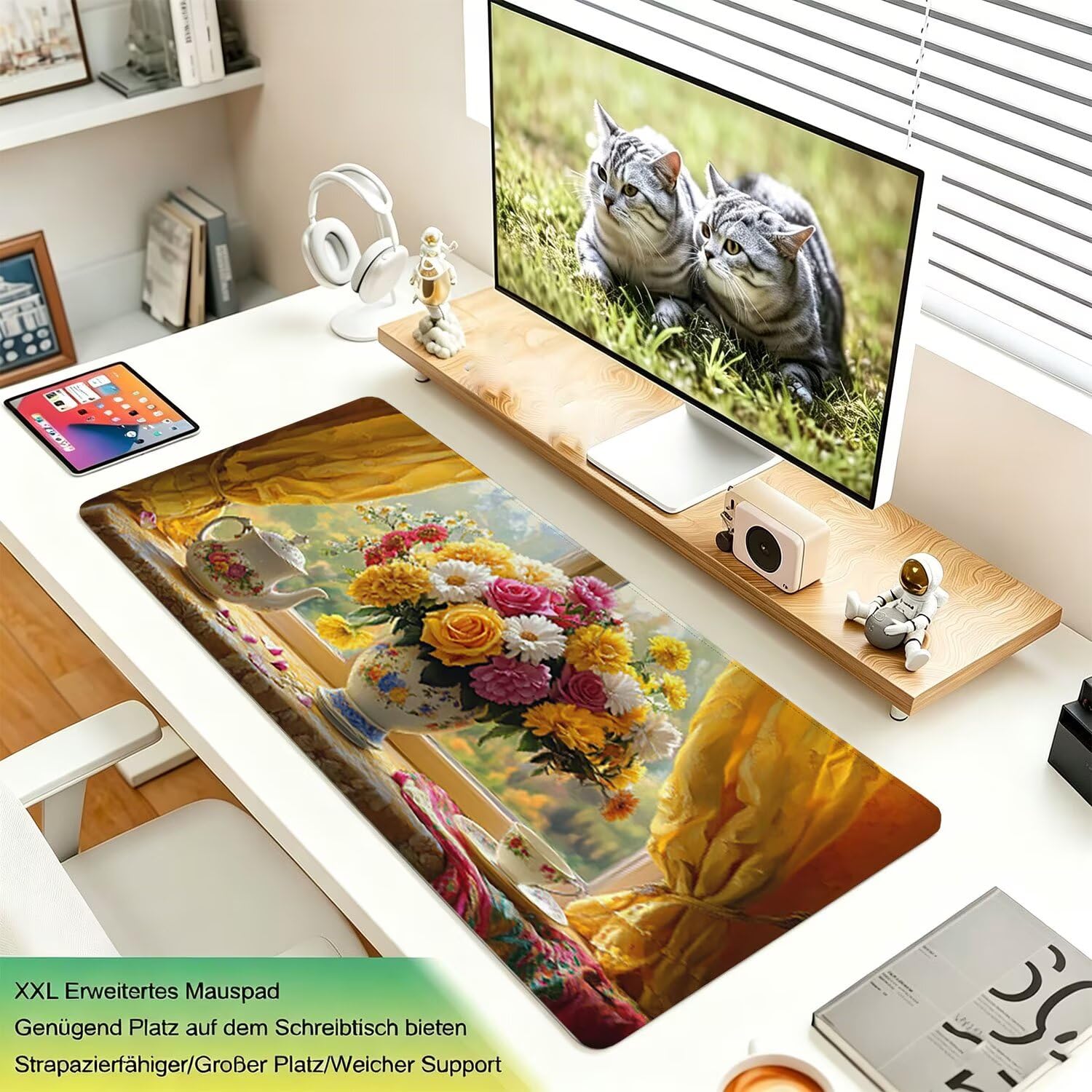 Gamingowa podkładka pod mysz XXL 1200 x 600 x 4 mm, podkładka na biurko