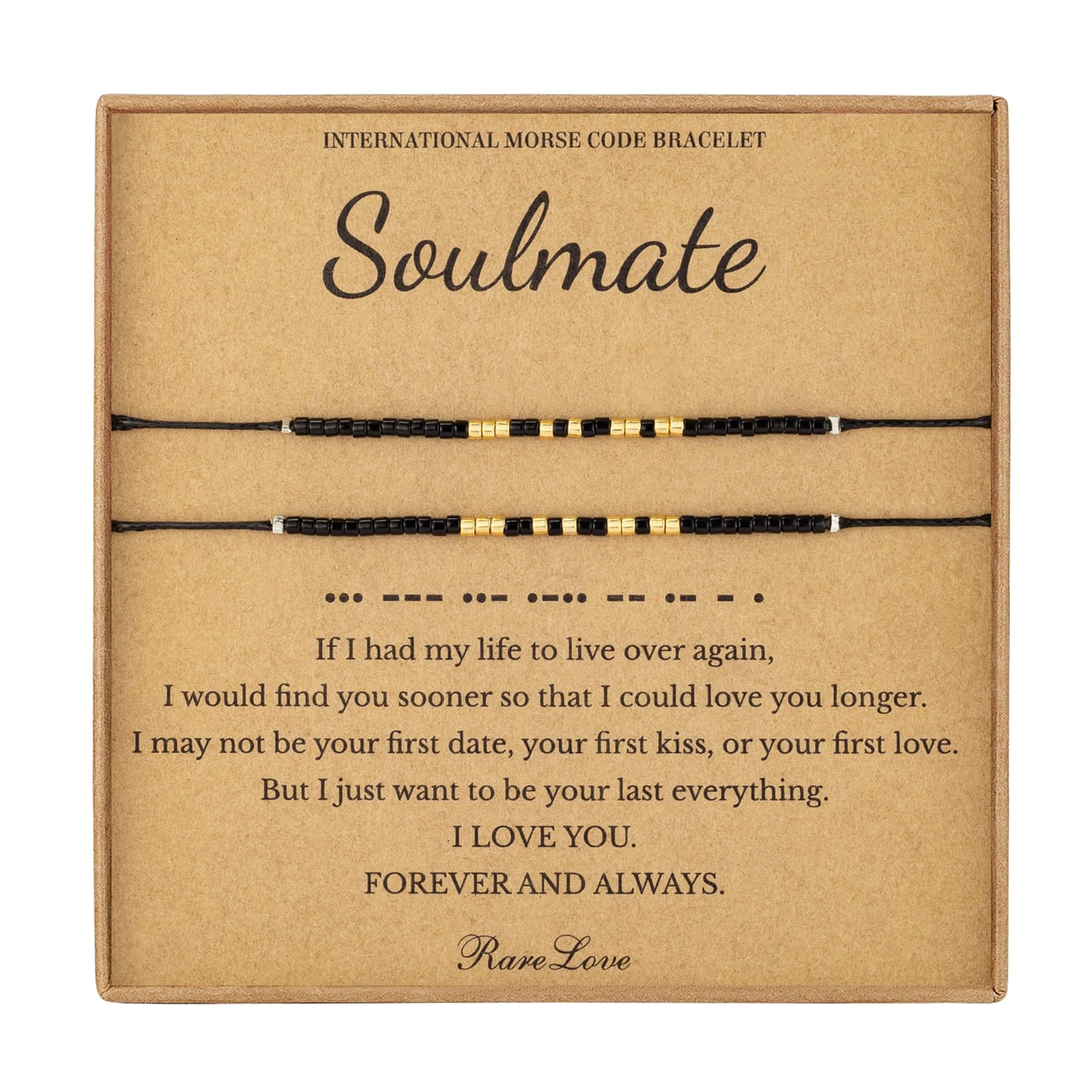 Encouragement Gifts For Women RareLove BFF Morse Code Beaded