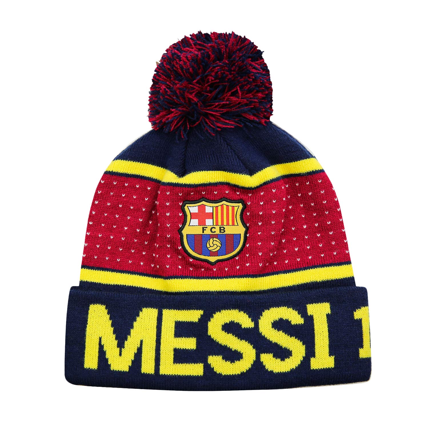 FC Barcelona Pegged Lionel Messi #10 Beanie Navy