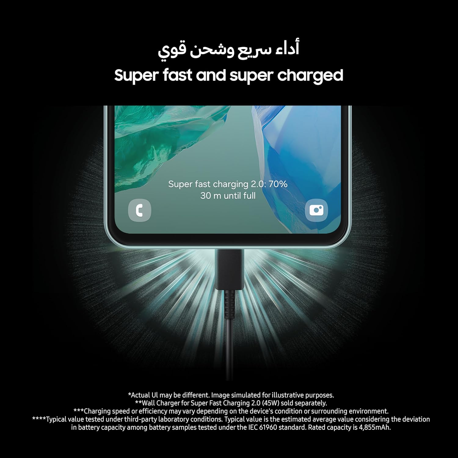 الأقوى - موبايل سامسونج جالاكسي M55 شبكة الجيل الخامس 5G يعمل بنظام أندرويد بشريحتي اتصال وذاكرة رام 8 جيجابايت وسعة تخزينية 256 جيجابايت، لون أخضر فاتح، ضمان لمدة عام/إصدار محلي - 5G 2026 - view 6
