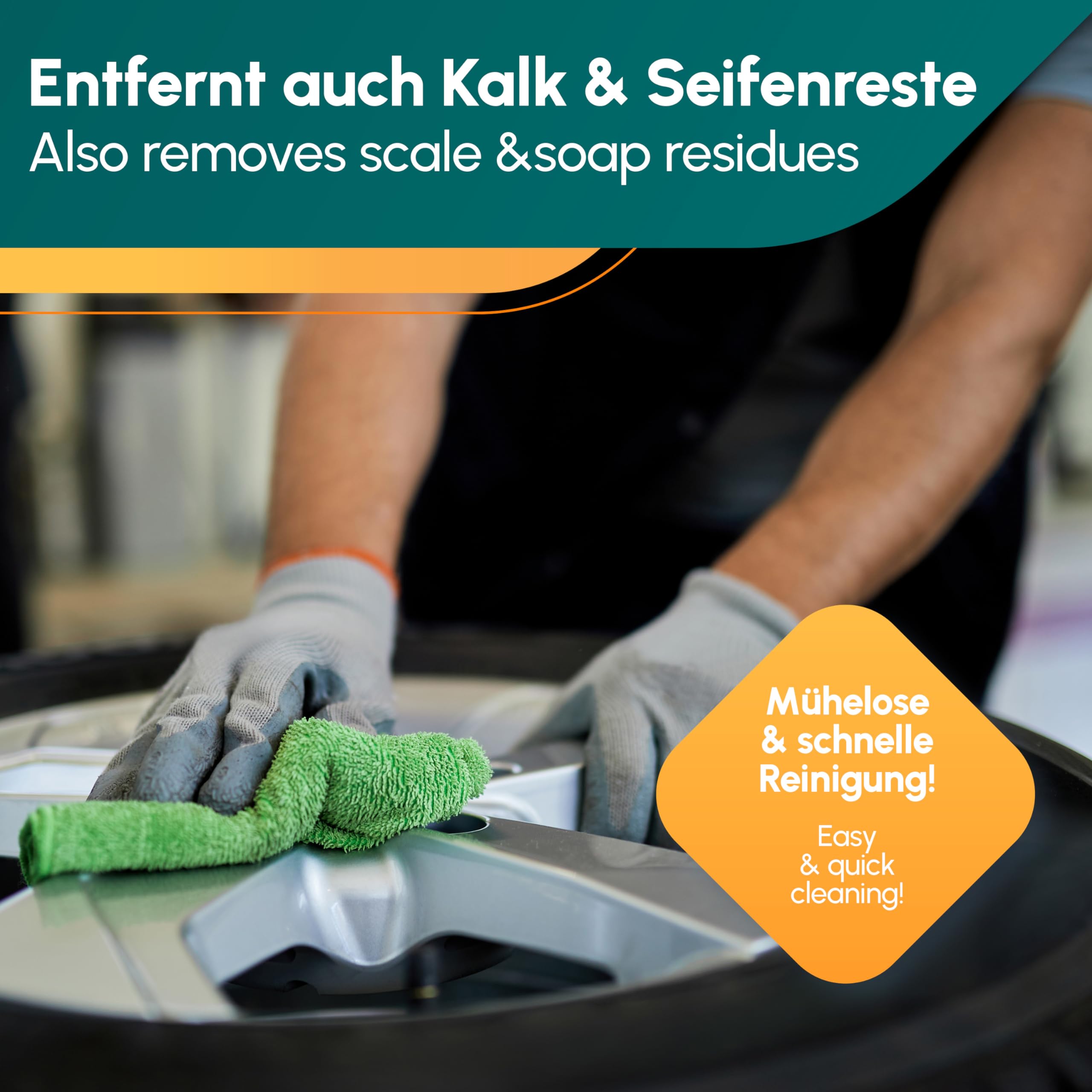 INOX® Felgenreiniger 25L | Hocheffektiver Felgenreiniger für Alufelgen, Stahl- & Chromfelgen | Entfernt hartnäckigen Schmutz, Bremsstaub & Flugrost | Profi-Autopflege für glänzende Felgen