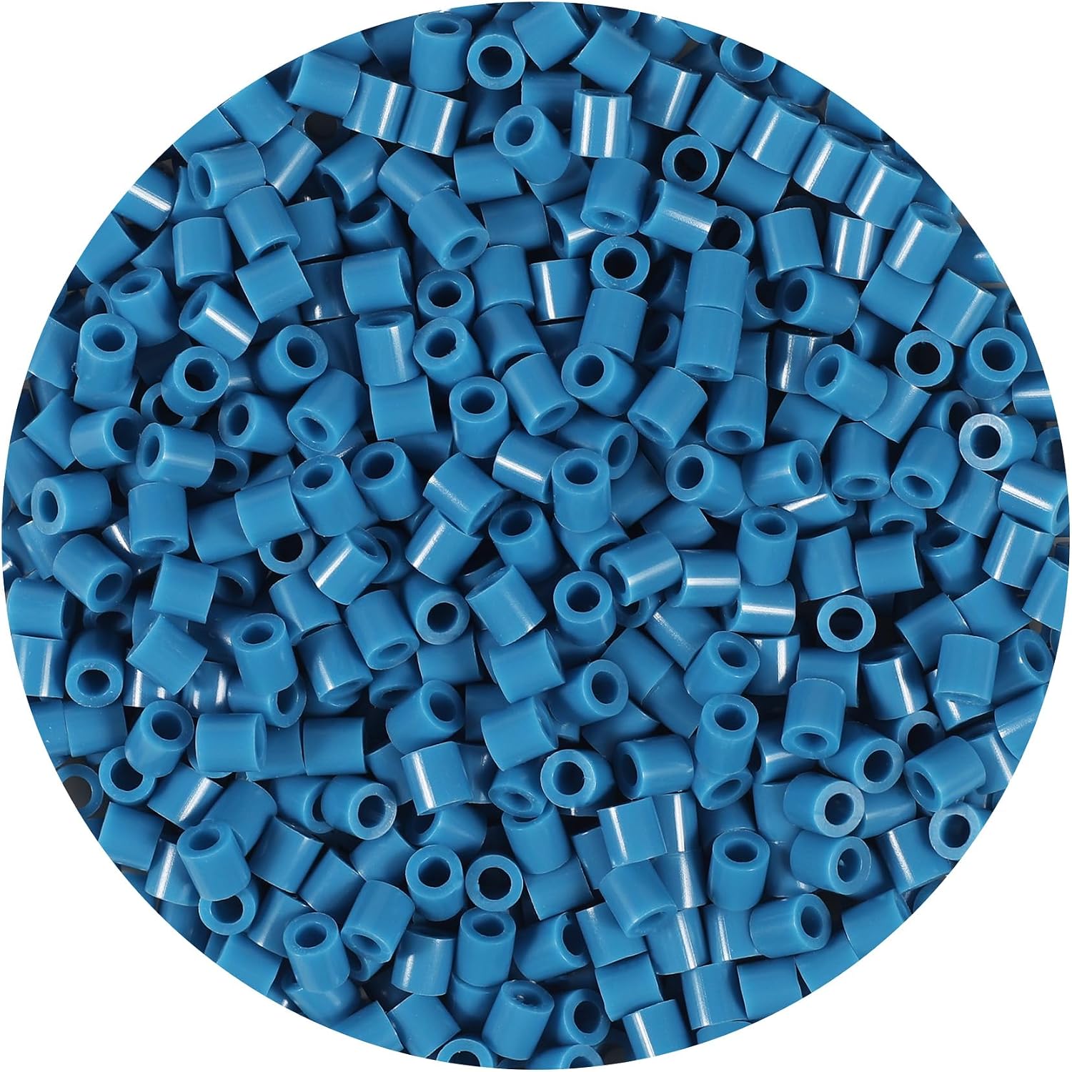 1000Pcs Loose Fuse Beads 5mm Bulk Refill Kit Fast Easy to Use Stress Relief Pixel Art Melting Beads for DIY Decor Crafts Creative Handmade Projects 3D Craft (Blue 4)