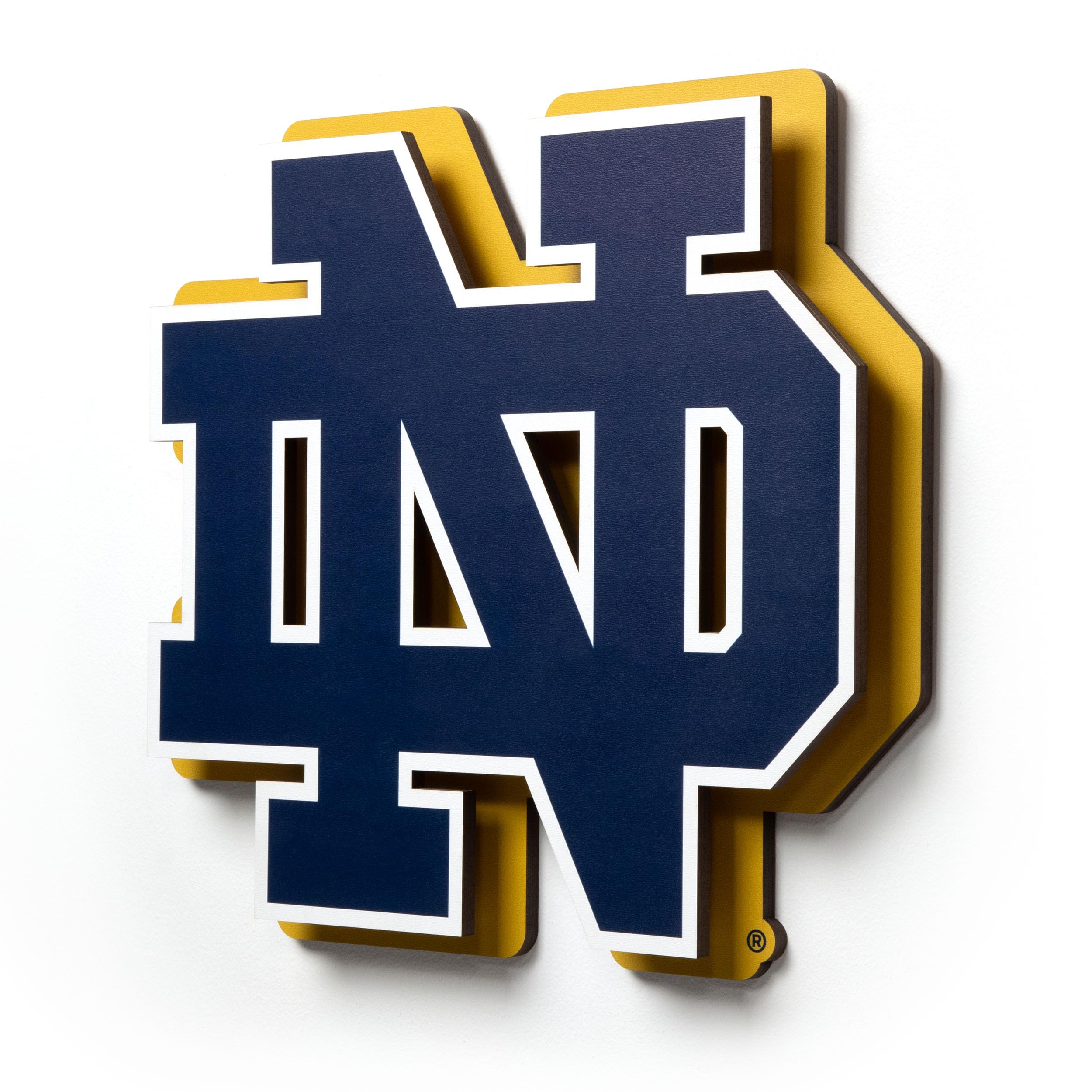 YouTheFan NCAA Notre Dame Fighting Irish 3D Die-Cut Wall Art, precision-crafted and laser-cut in the exact shape of your team’s logo, multiple layers, ready-to-hang and officially licensed — image 1