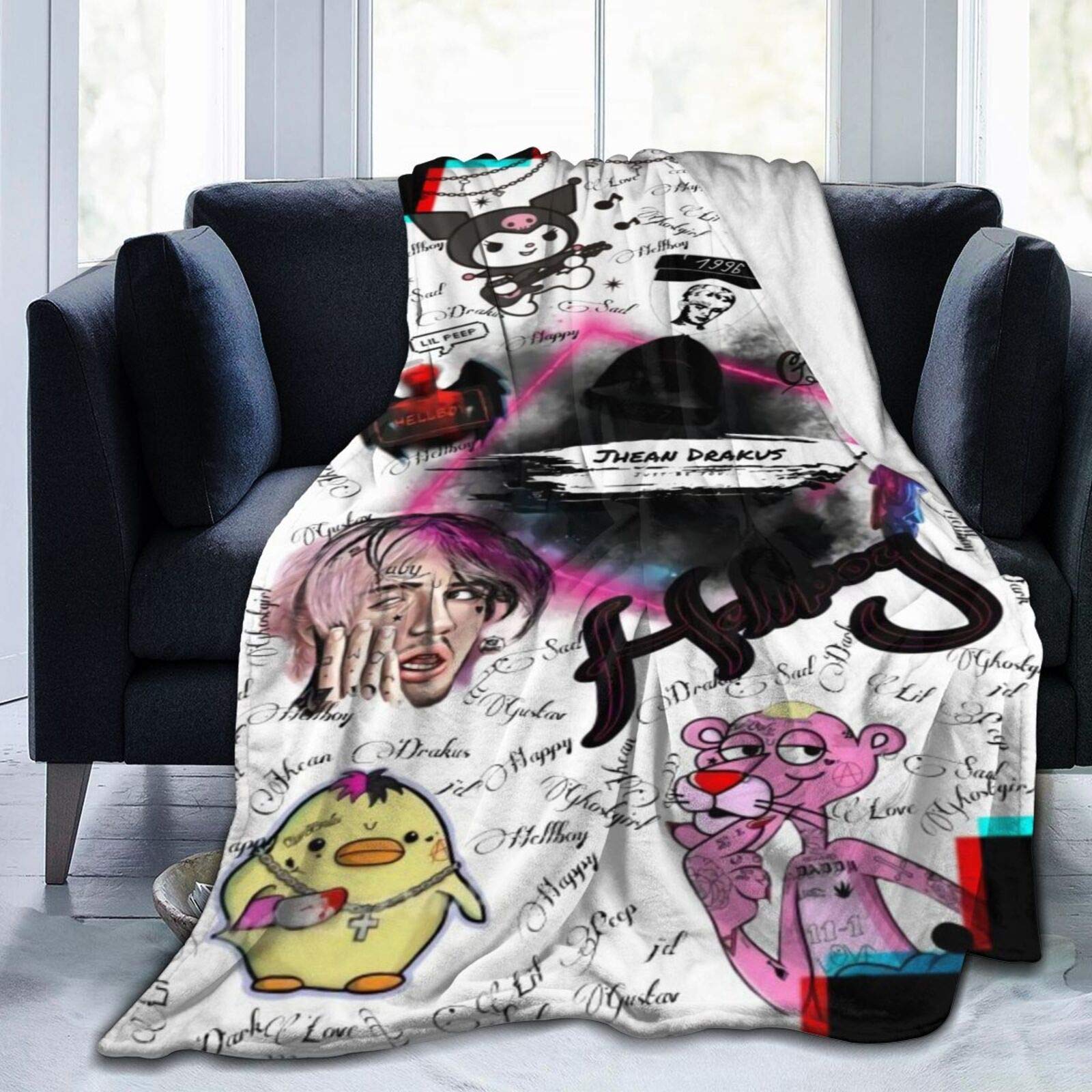Buy WQAOUD Lil-Peep Soft Fleece Blanket Throw for Couch Bed 50X40 Online  at Low Prices in India - Amazon.in