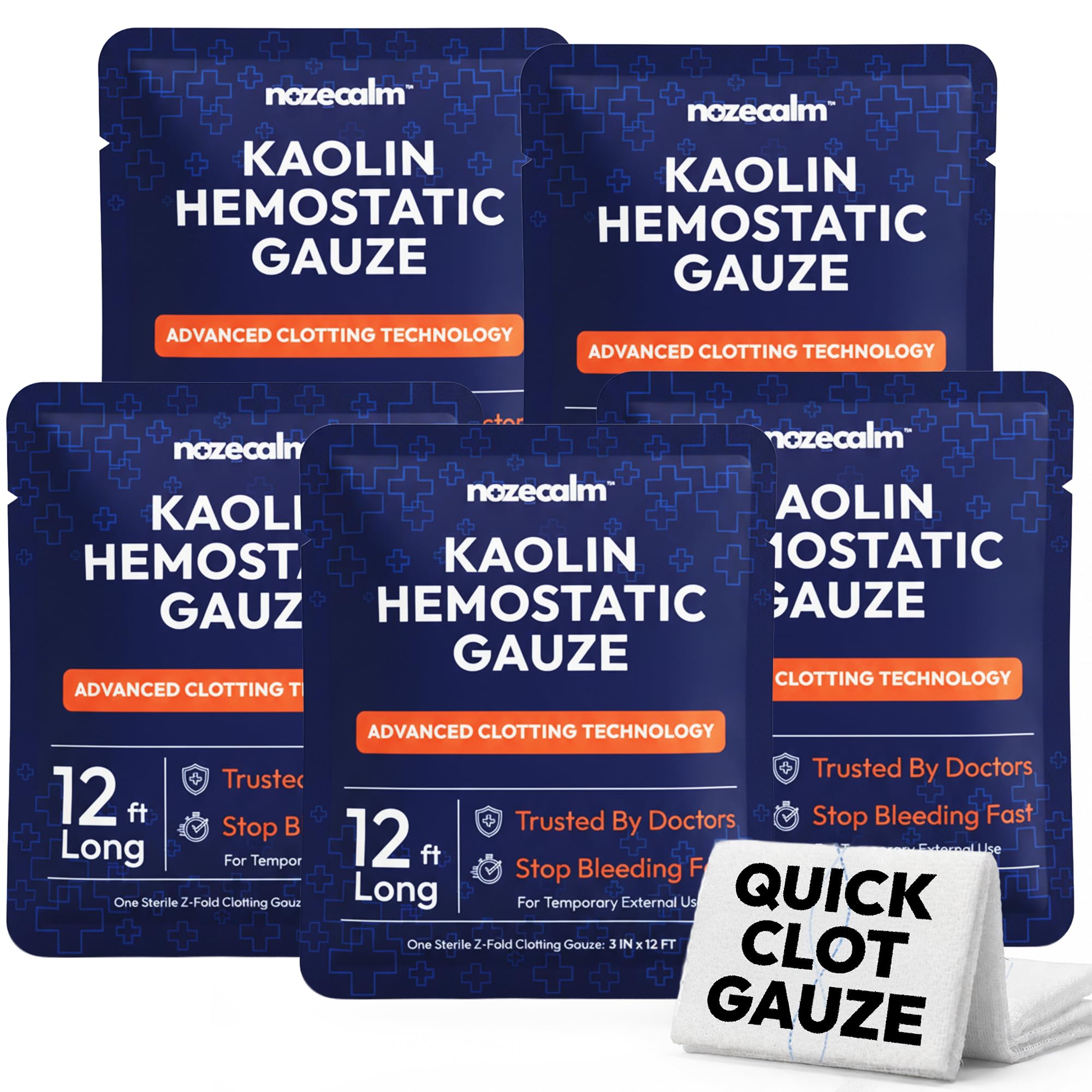 Kaolin Hemostatic Gauze, Sterile Clotting Bandage - 3 Inch x 12 ft — Amazon image 9