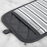 Vista 3 de KitchenAid Albany - Juego de 2 soportes para ollas, color gris carbón, 7 x 10 pulgadas