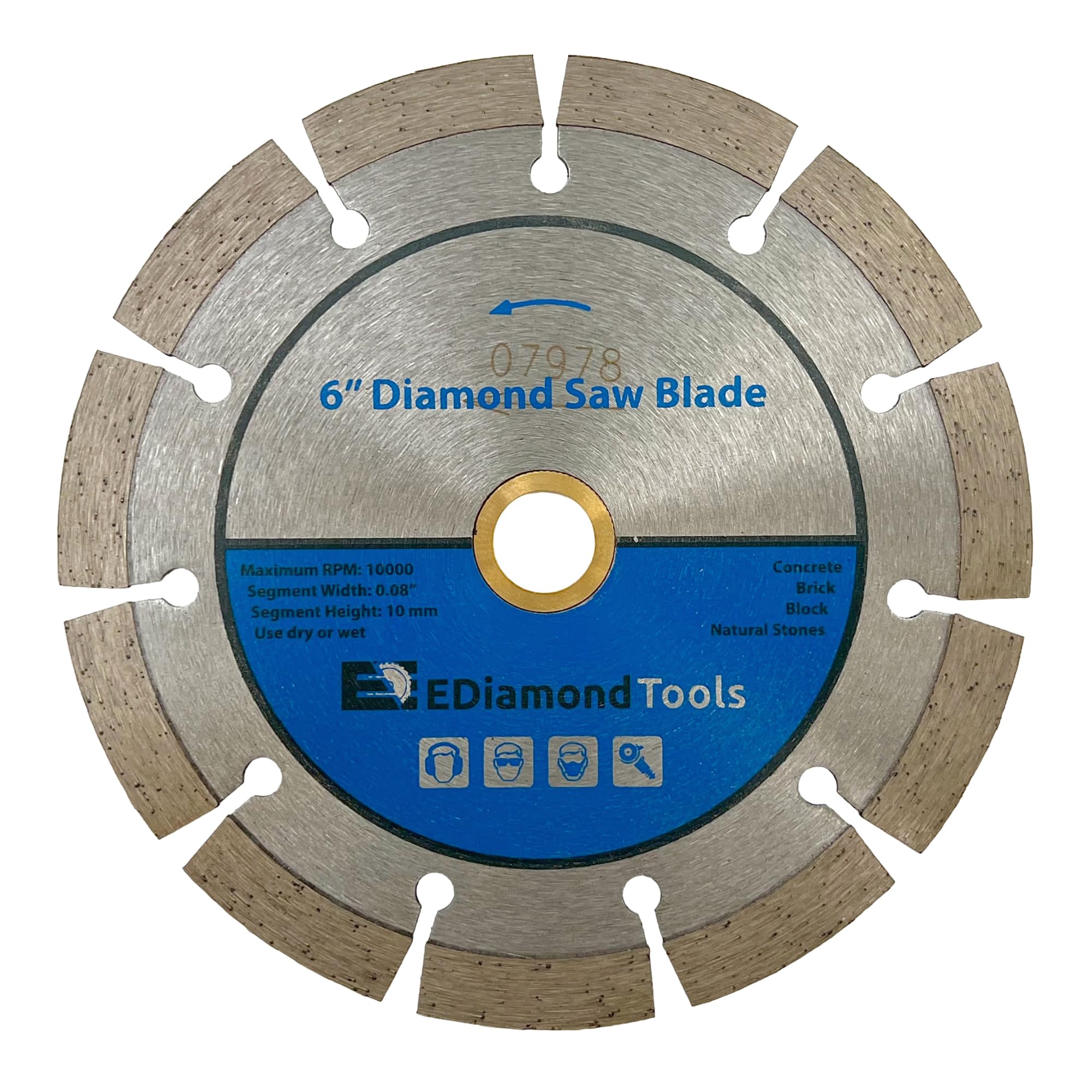6" Segmented Diamond Saw Blade for Concrete