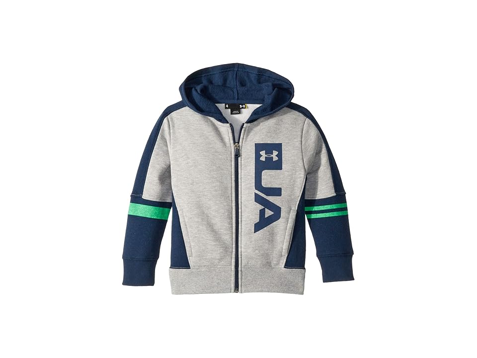 

Under Armour Kids UA Full Zip Rival Hoodie (Little Kids/Big Kids) (True Grey Heather) Boy's Sweatshirt, Gray
