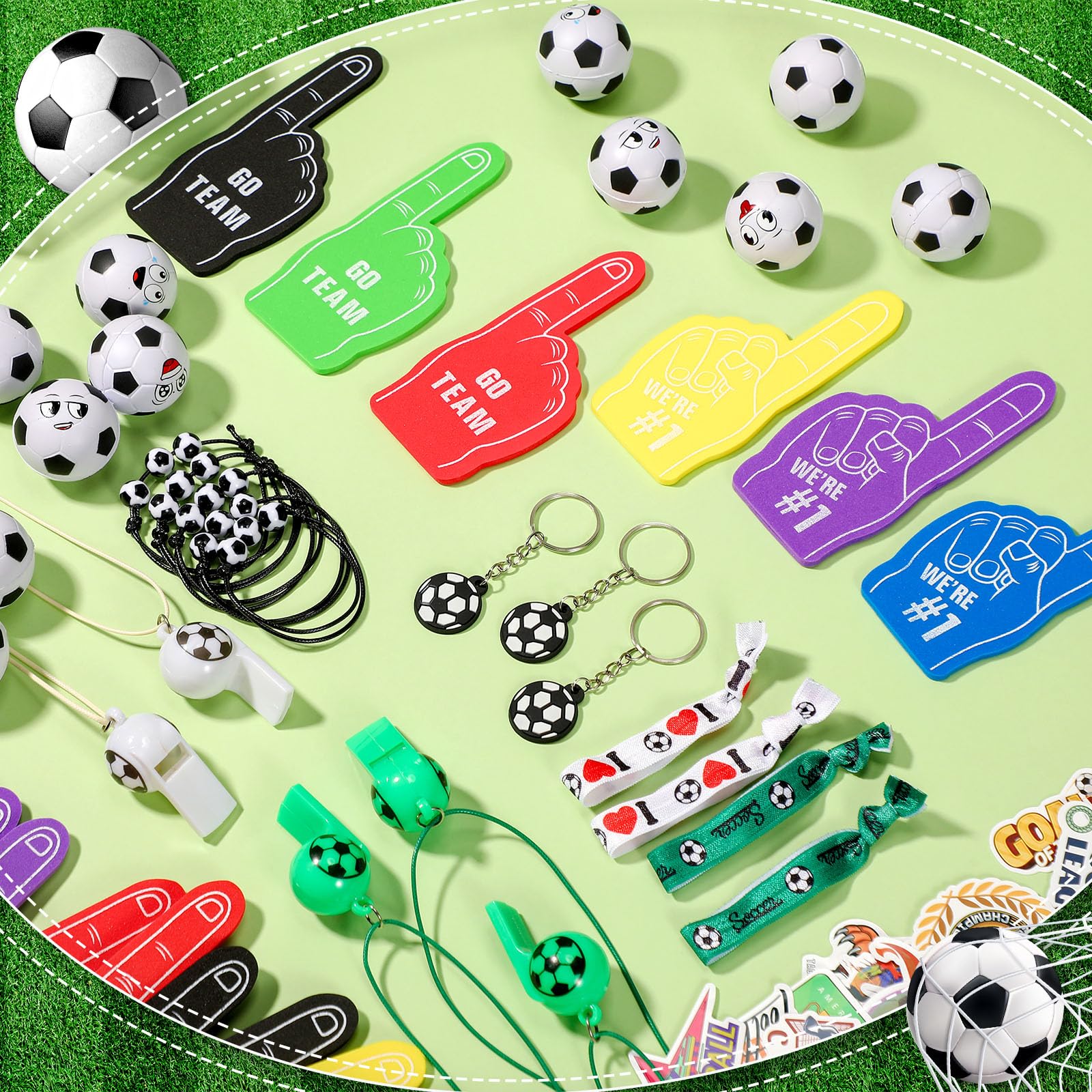 Maxdot Bomboniere per feste di calcio per 24 bambini di compleanno