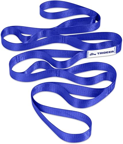 Trideer Correa elástica para yoga, terapia física para entrenamiento en casa, ejercicio, pilates y gimnasia, 10 bucles bandas elásticas no elásticas