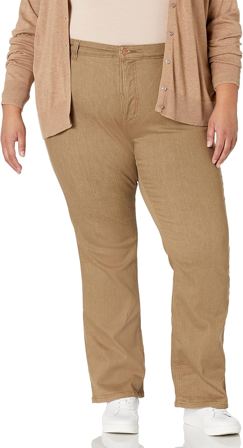 Dickies Women's Plus Perfect Shape Denim Straight Jean