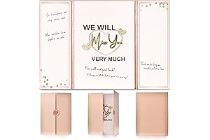 Farewell Party Guest Book, Rose Gold 18" X 12" Signature Board for Coworker Gifts